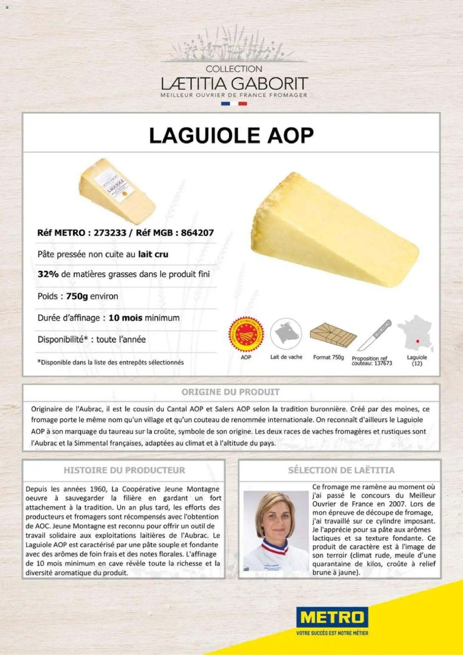 {H1} | Page: 8 | Produits: Couteau, Poids, Lait, Fromage