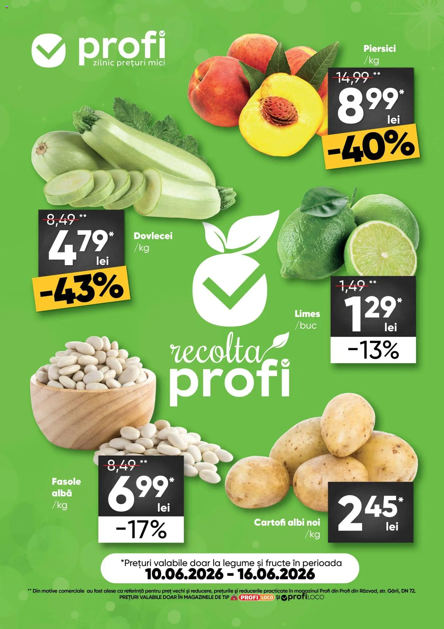 Noul catalog Profi – valabil de la 10.06.2026 | Pagină: 1 | Produse: Mici, Fasole albă, Cartofi, Fructe