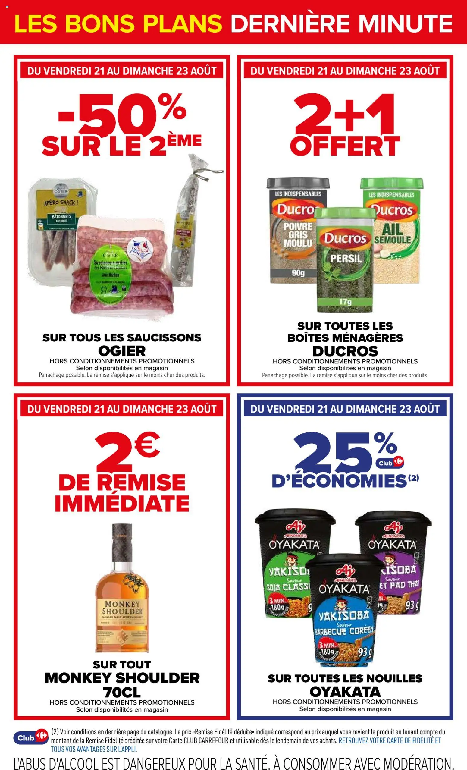 {H1} | Page: 4 | Produits: Monkey shoulder, Poivre, Semoule, Nouilles