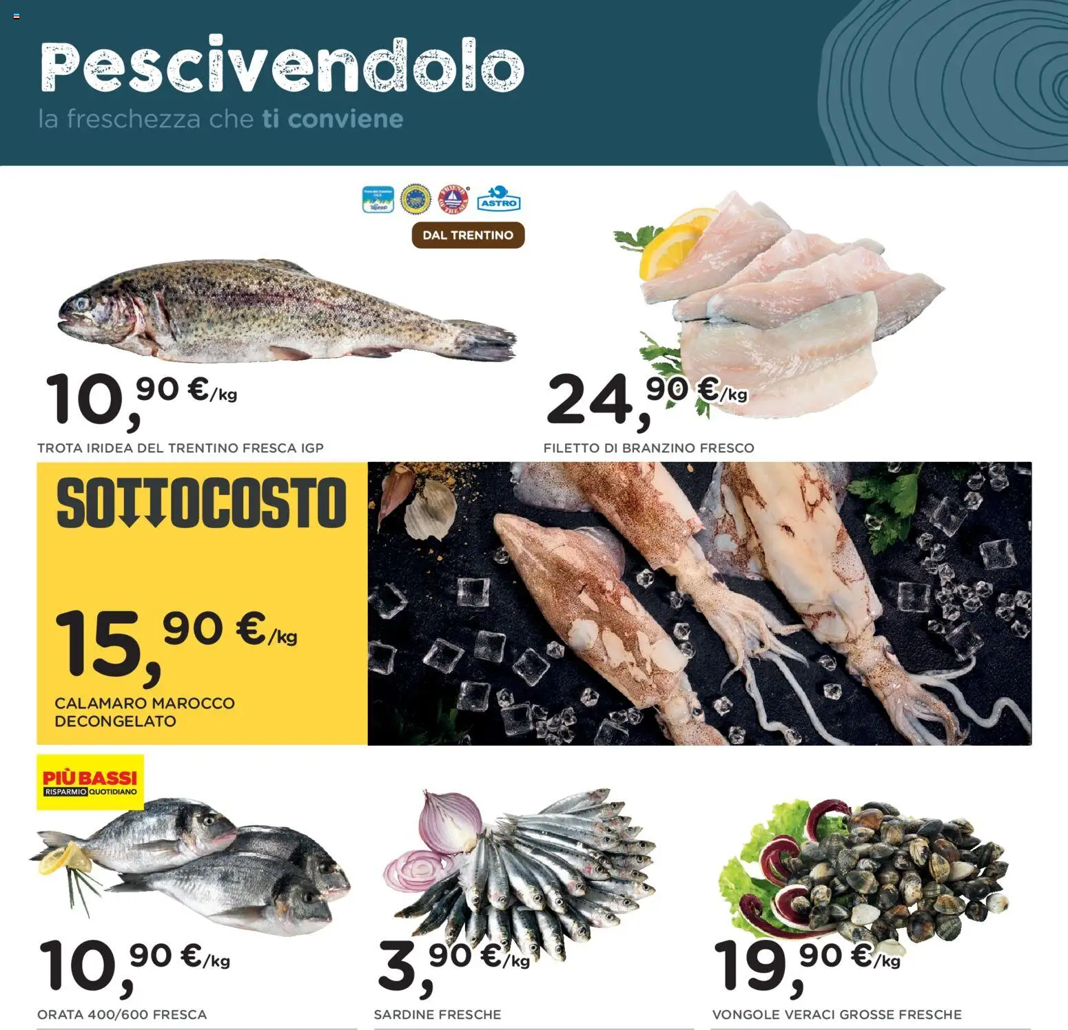 Volantino Poli del 15/07/2026 | Pagina: 11 | Prodotti: Vongole, Trota, Branzino, Orata