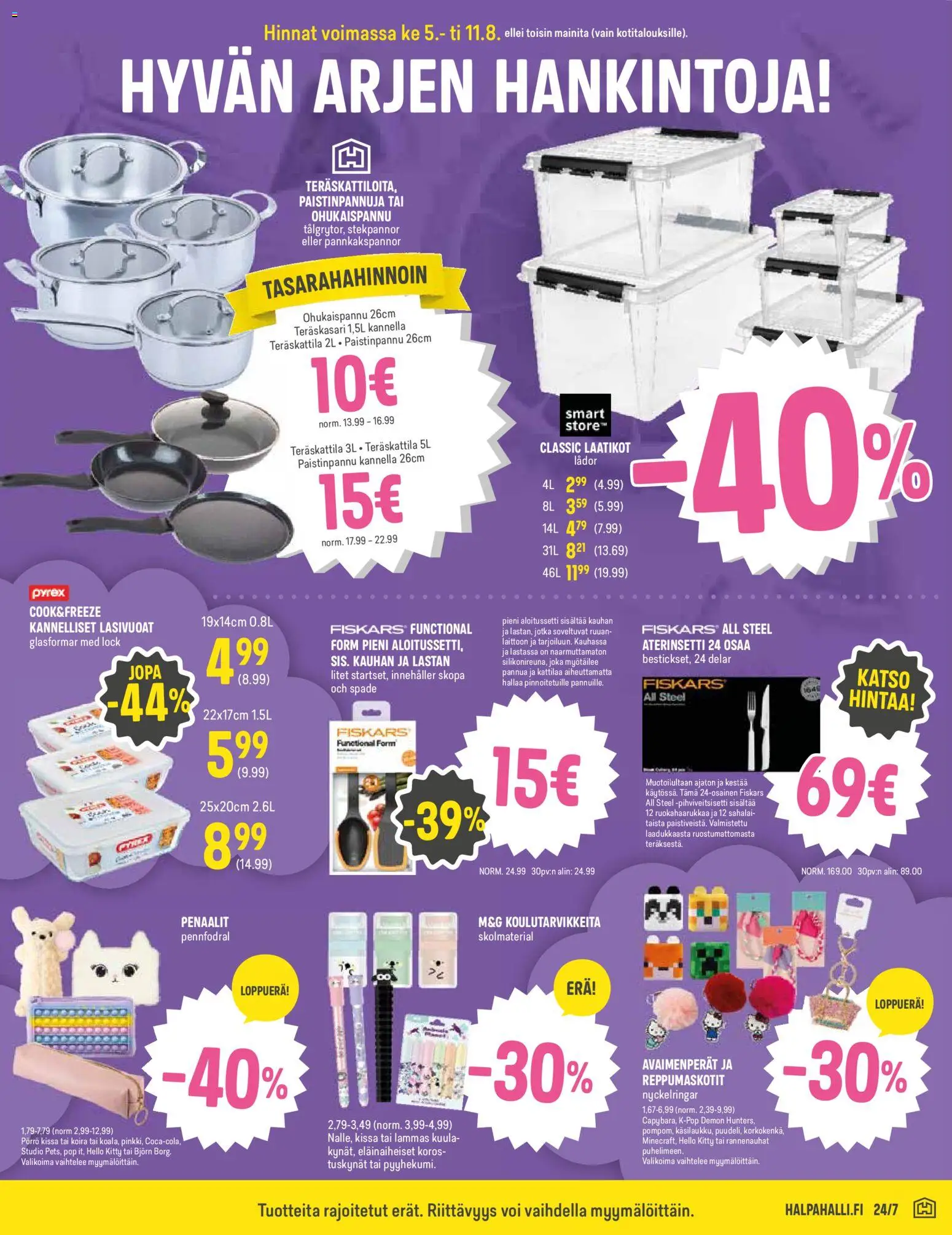 Halpa Halli tarjoukset – voimassa 05/08/2026 alkaen | Sivu: 9 | Tuotteet: Paistinpannu, Voi