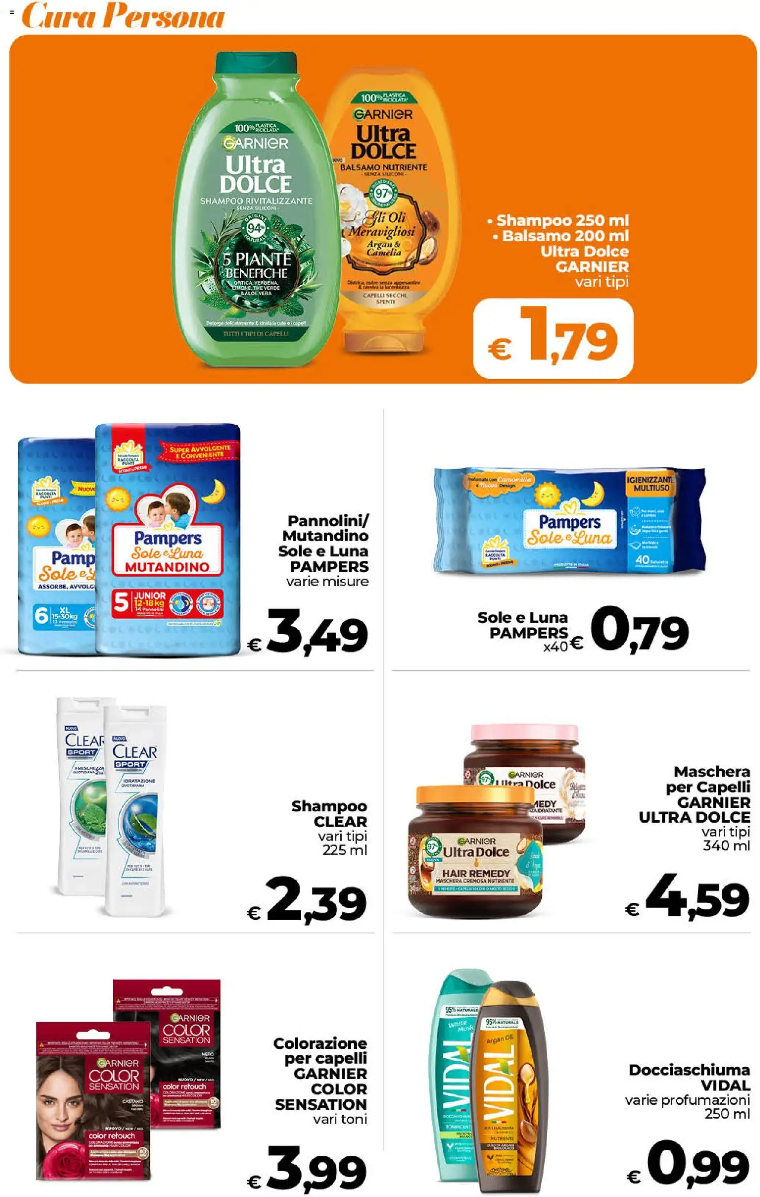 Volantino Ipercoop del 31/07/2026 | Pagina: 45 | Prodotti: Shampoo, Maschera, Pampers, Aloe vera