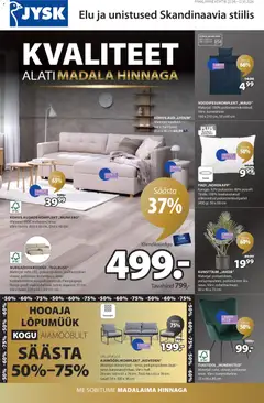 JYSK kliendilehe eelvaade alates 22.09.2026