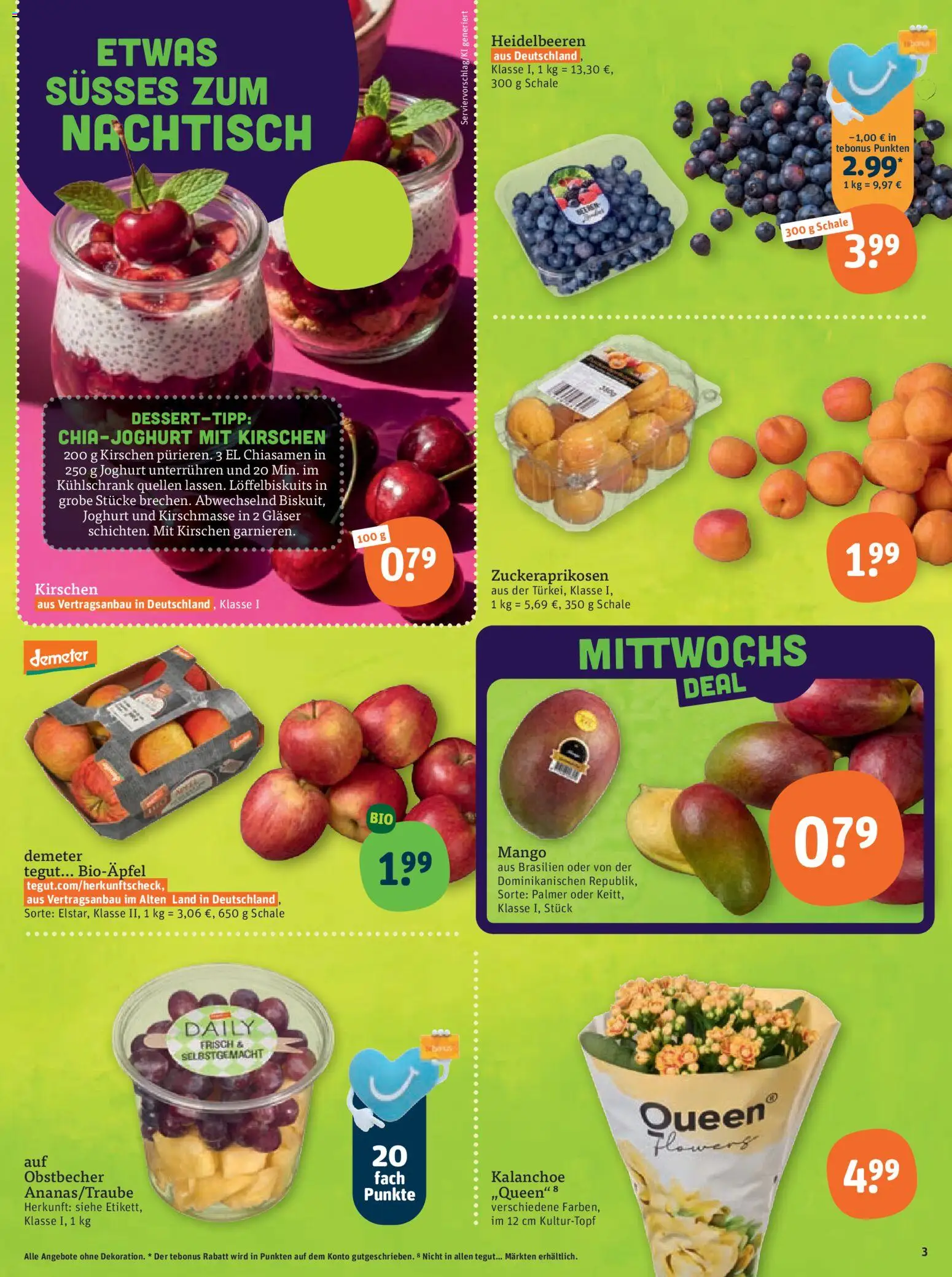 Tegut Prospekt – gültig ab 06.07.2026 | Seite: 5 | Produkte: Joghurt, Kühlschrank, Heidelbeeren, Mango