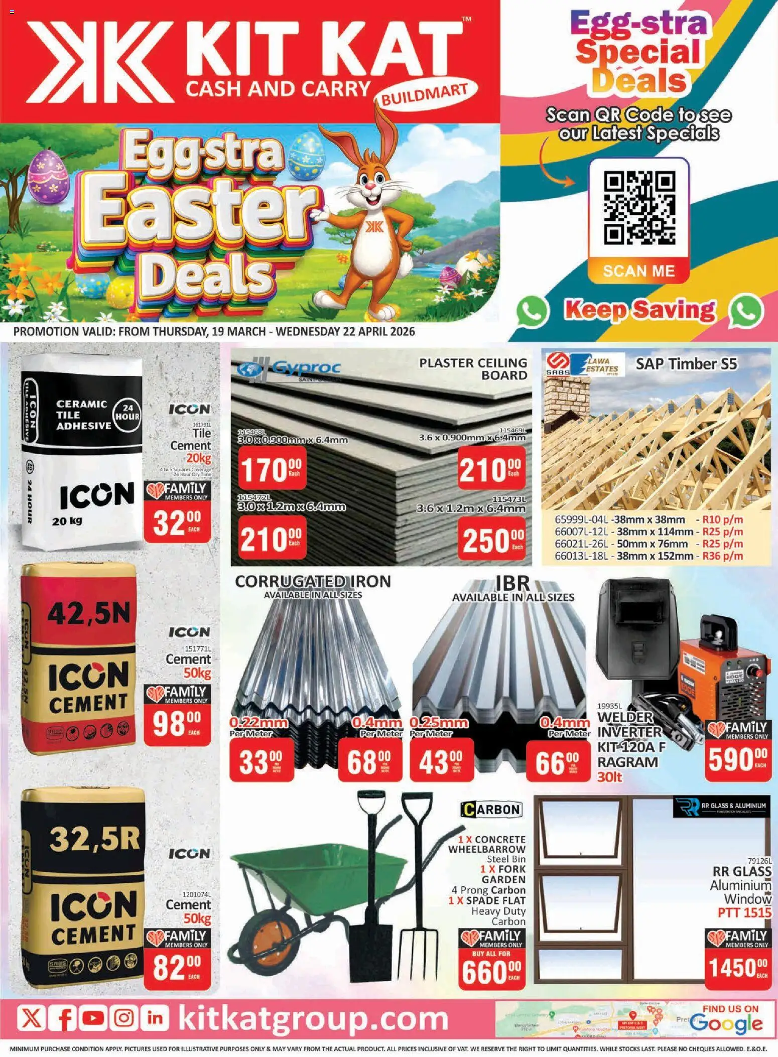 New KIT KAT Cash & Carry catalogue – valid from 19.03.2026 | Page: 16 | Products: Iron, Adhesive, Spade, Cement