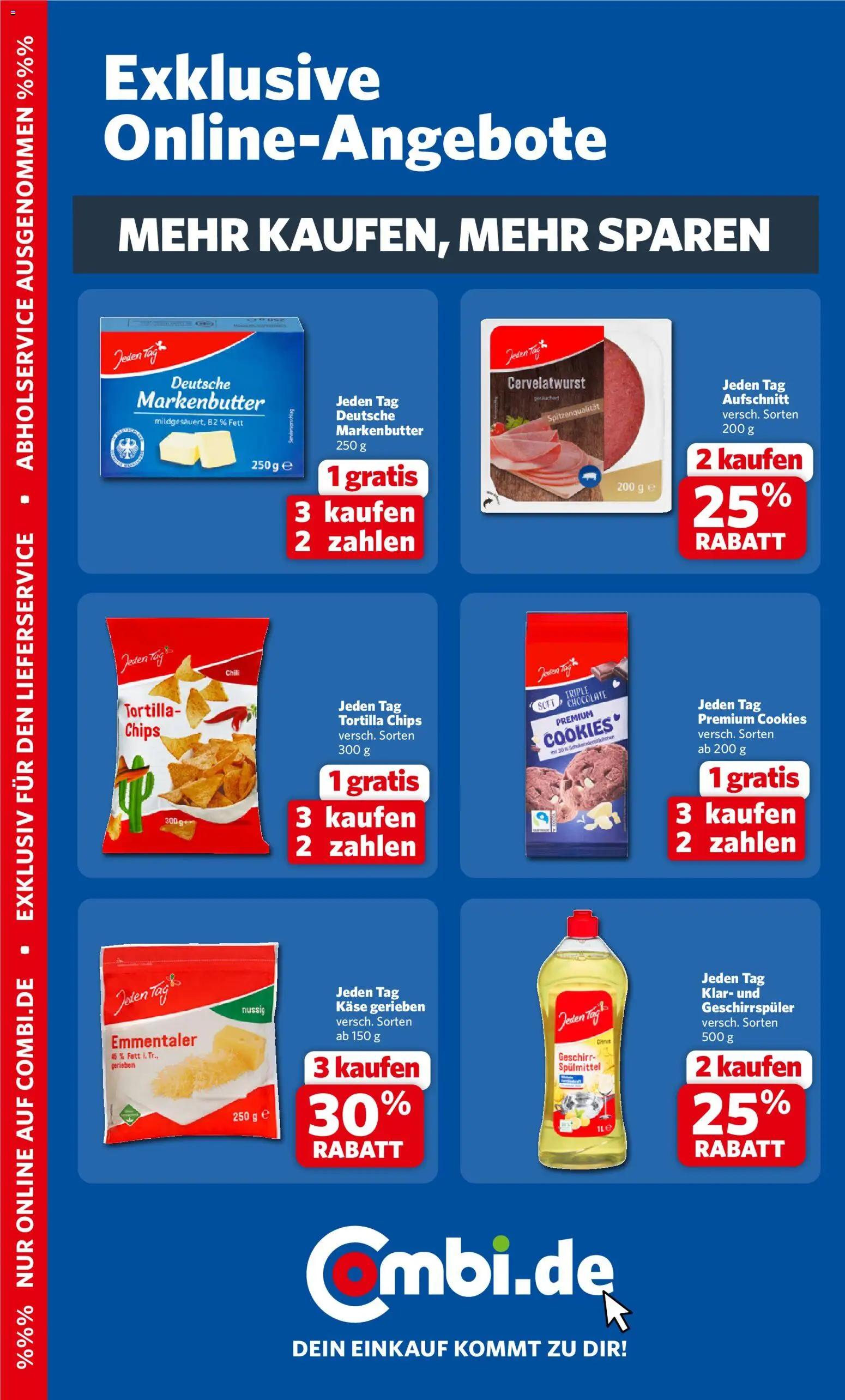 Combi Prospekt – gültig ab 01.06.2026 | Seite: 25 | Produkte: Geschirrspüler, Käse, Chips