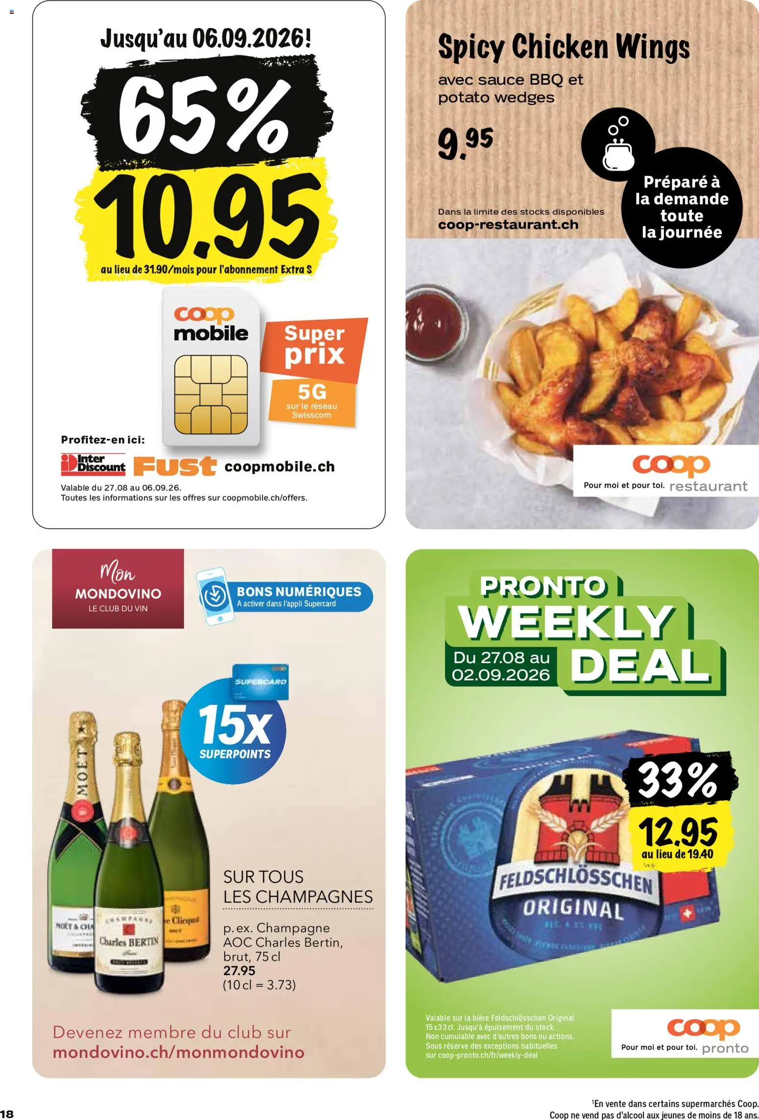 Coop aktionen FR – gültig ab 27.08.2026 | Seite: 18
