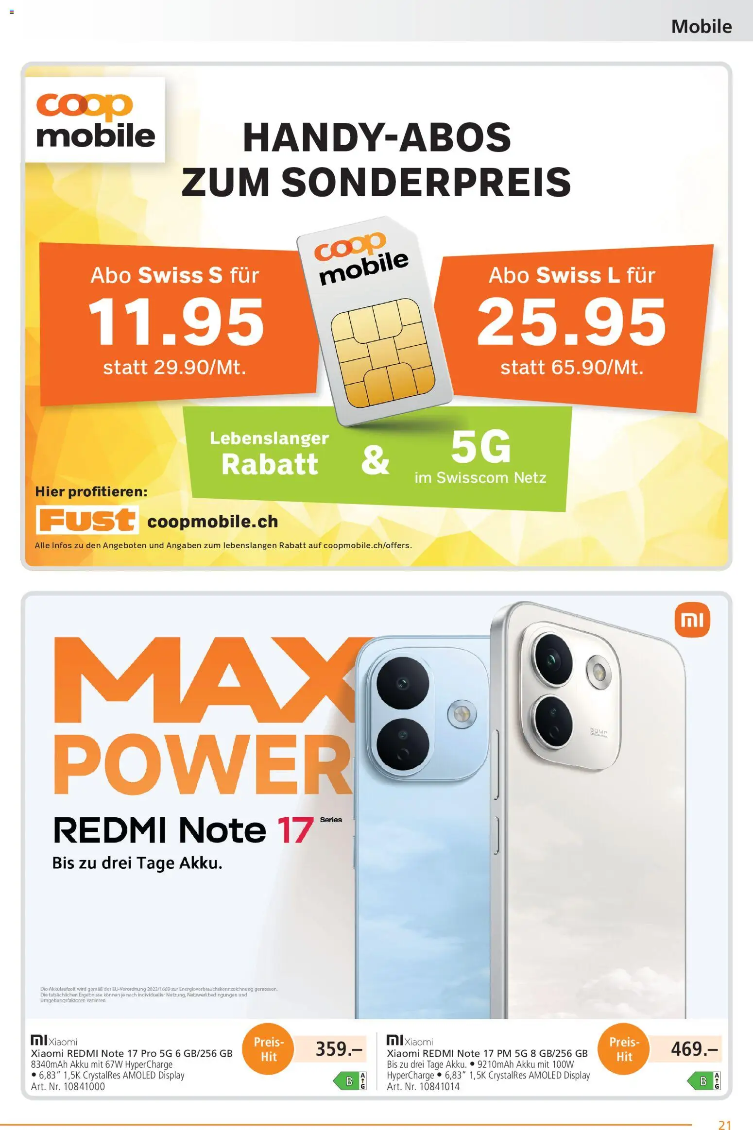Fust aktionen – gültig ab 26.10.2026 | Seite: 21 | Produkte: Xiaomi