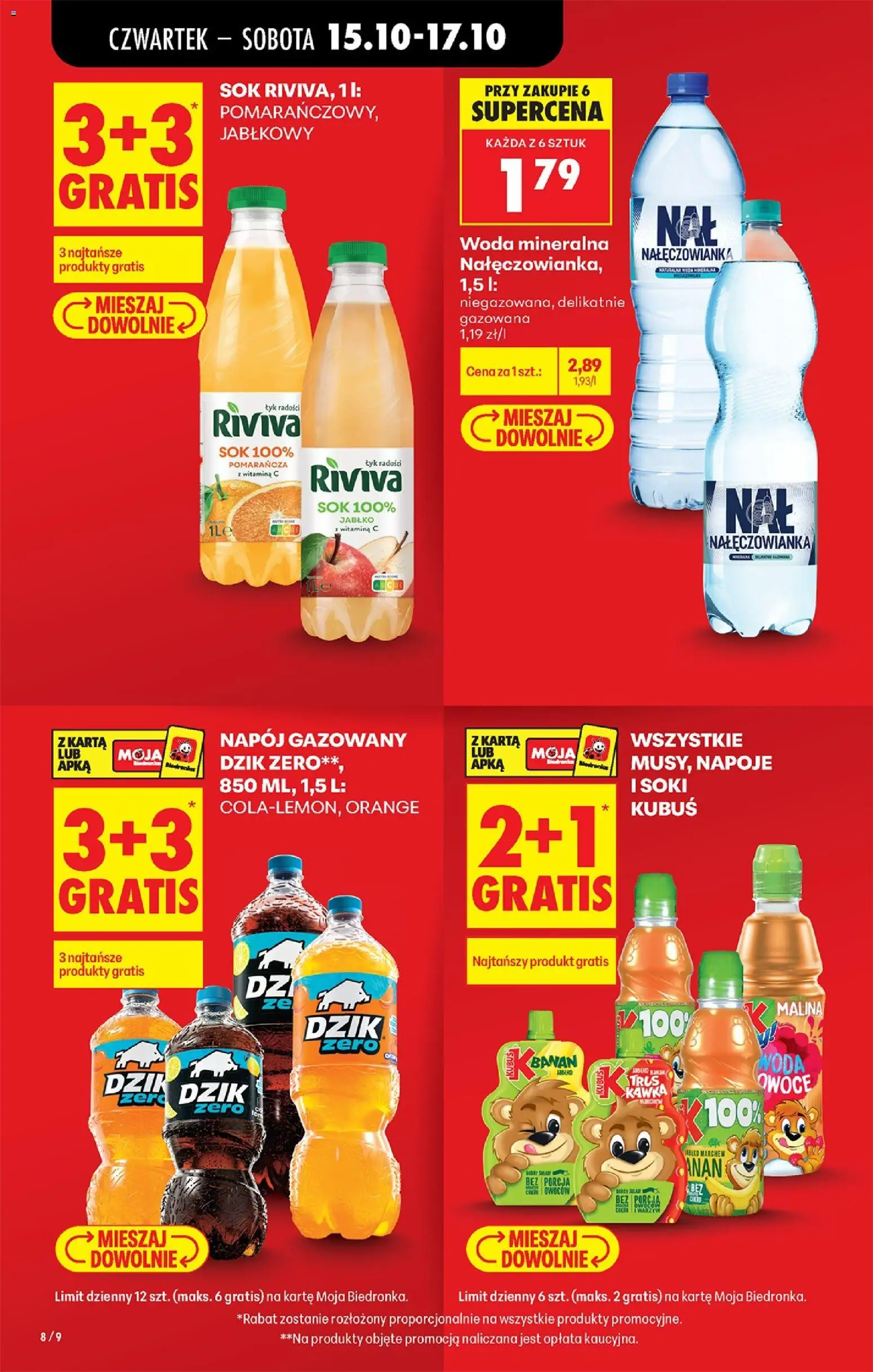 Biedronka Polsko leták - Codziennie niskie ceny od 15.10.2026 | Strana: 10 | Produkty: Nápoje