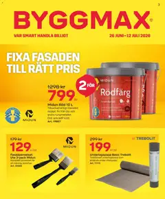 ByggMax erbjudanden - Förhandsvisning av reklamblad från butik ByggMax aktuell från 26/06/2026