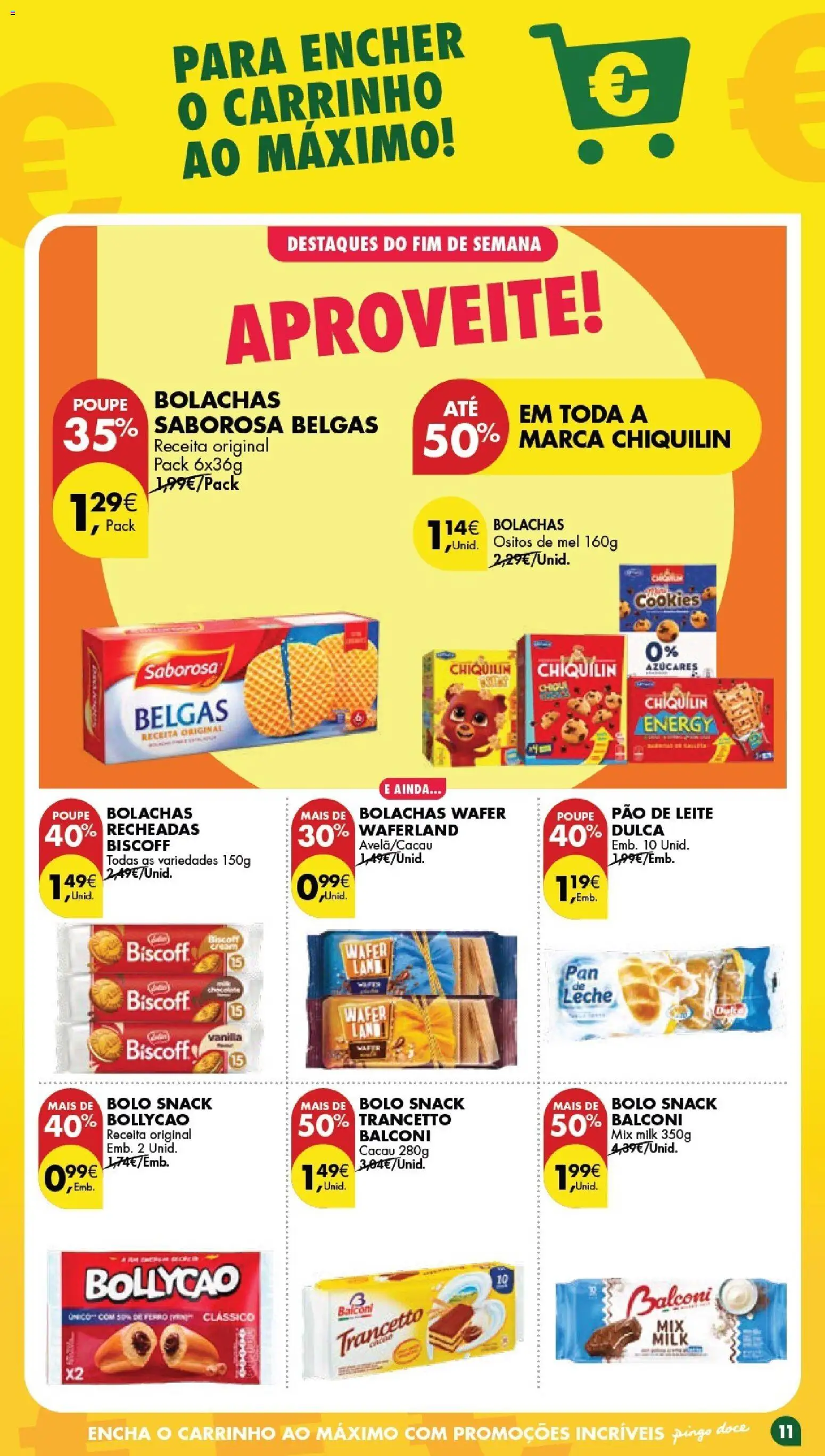 Pingo Doce Poupe este Fim de Semana │ válido de 01.05.2026 | Página: 11 | Produtos: Bolo, Leite, Pão, Mel