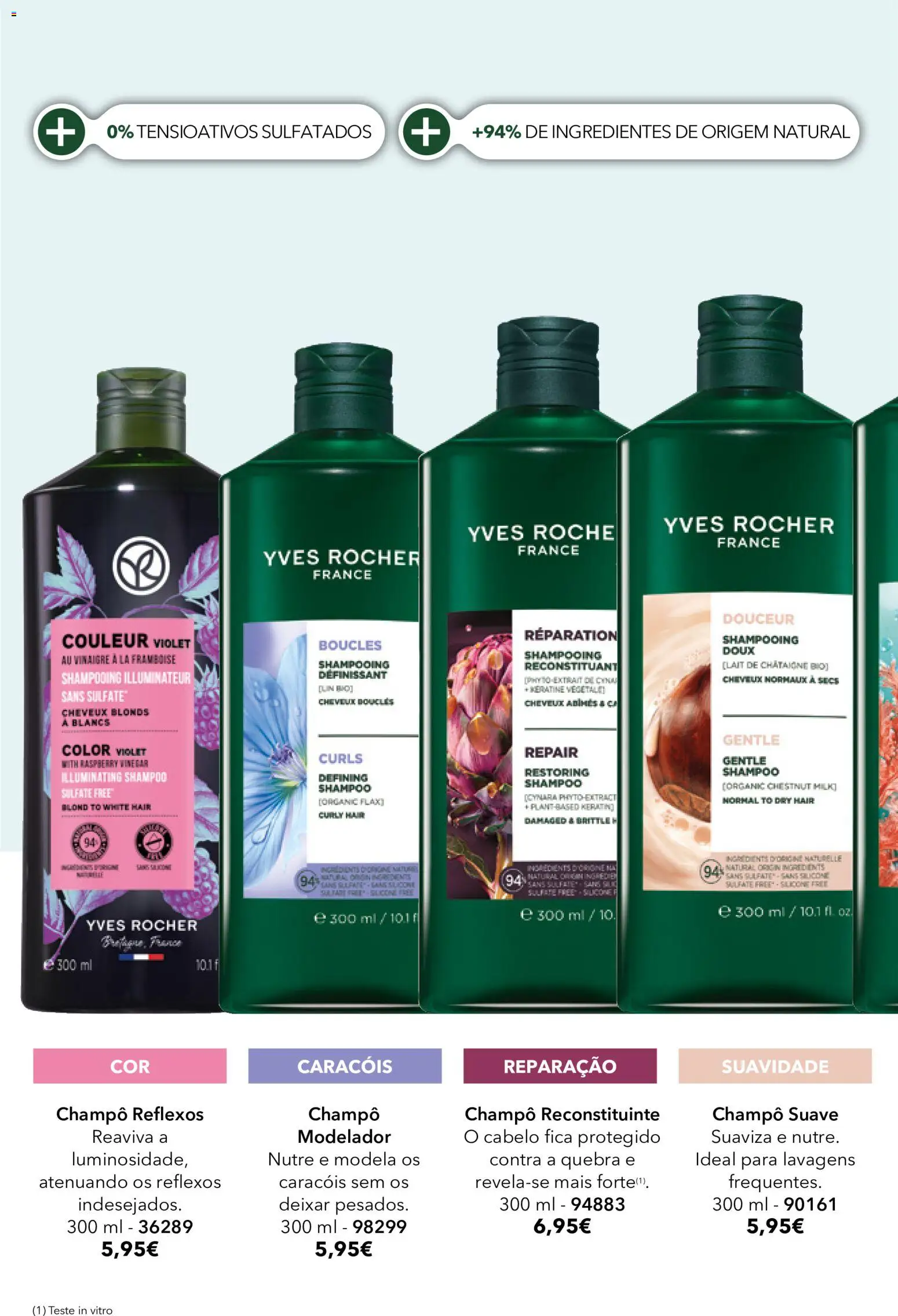 Yves Rocher Catálogo 12 │ válido de 24/09/2026 | Página: 56 | Produtos: Champô, Ingredientes, Shampoo