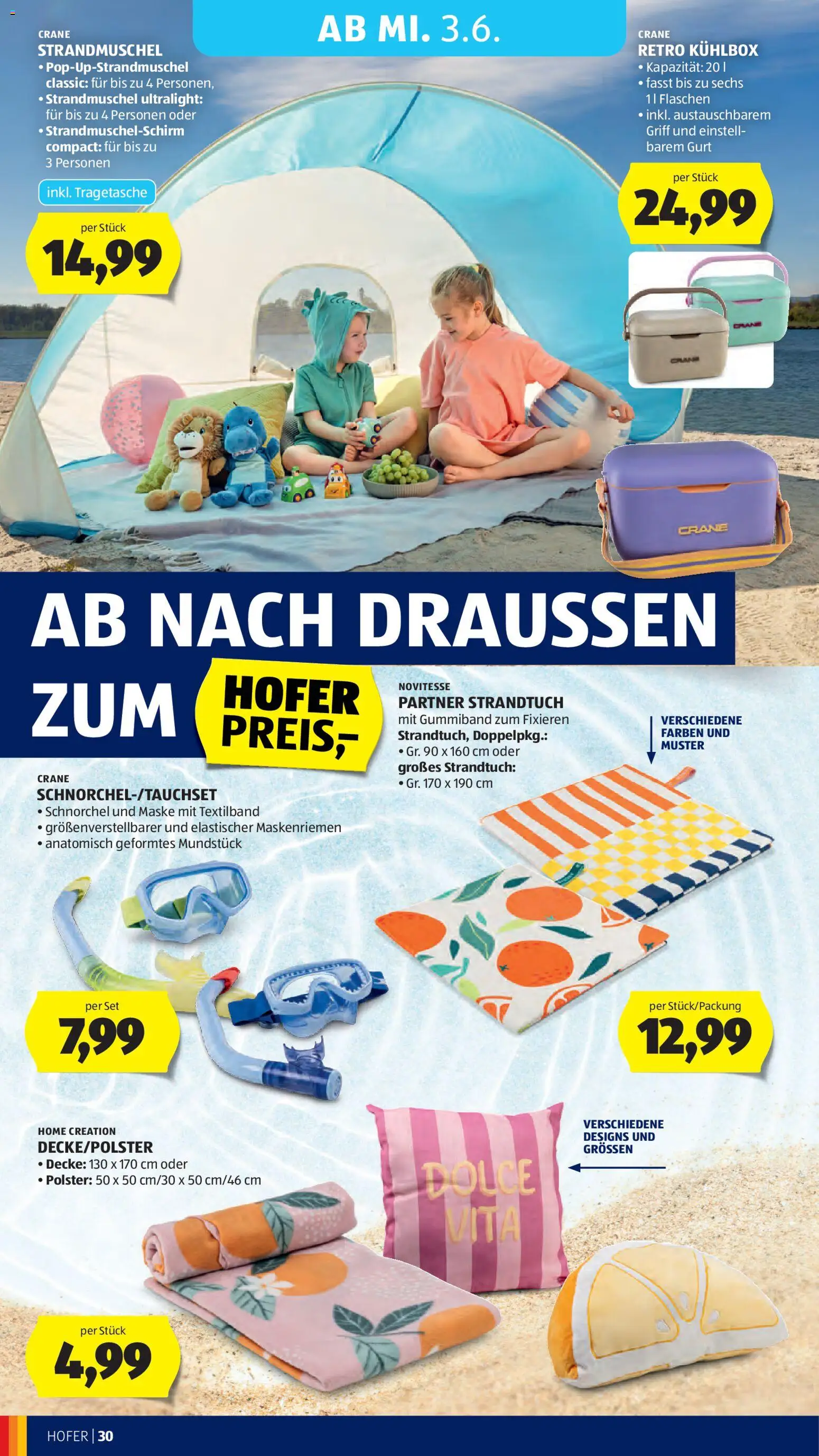Hofer Flugblatt gültig ab 29.05.2026 | Seite: 36 | Produkte: Decke, Maske