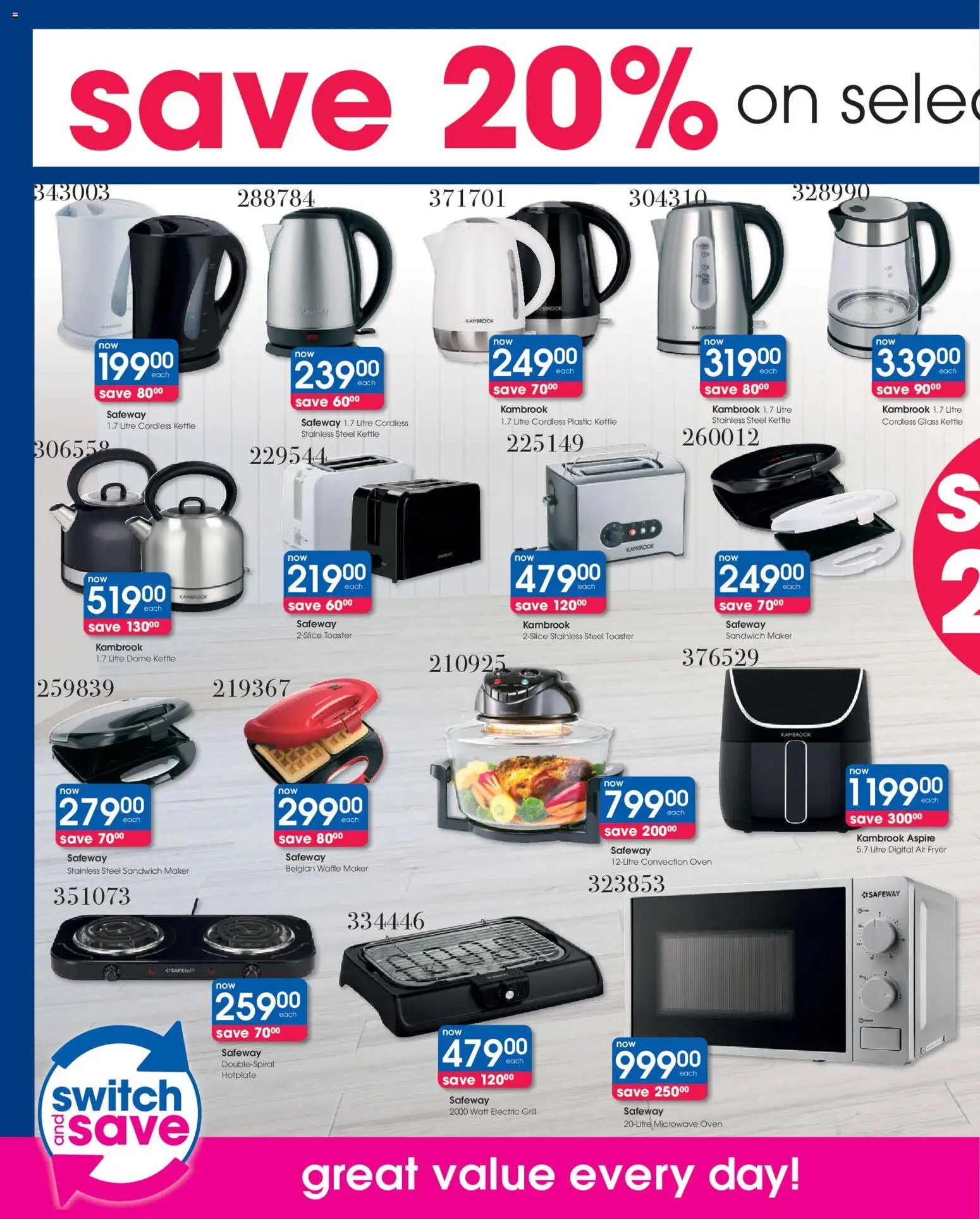 New Clicks catalogue – valid from 11.03.2026 | Page: 42 | Products: Grill, Kettle, Fryer, Switch
