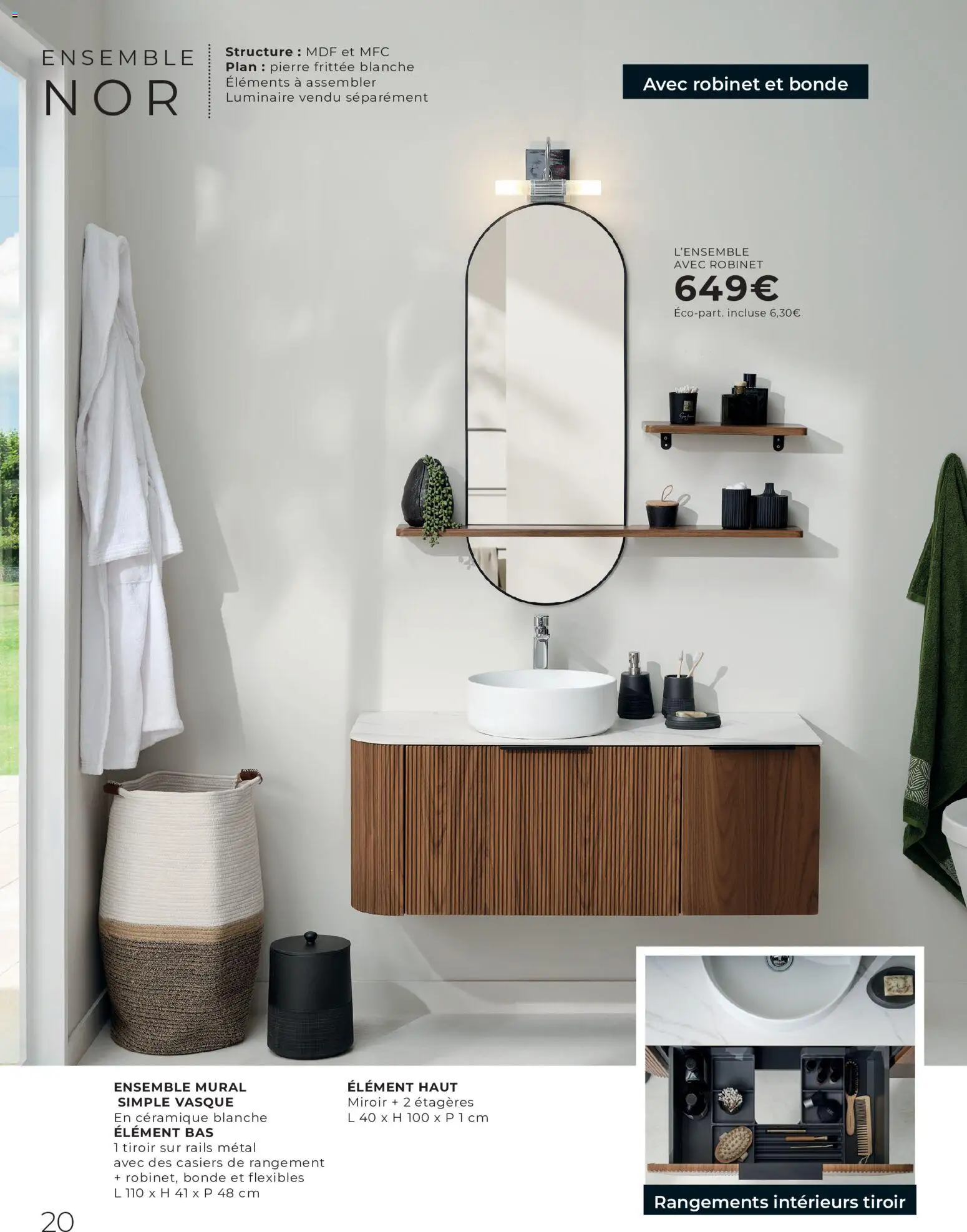 {H1} | Page: 20 | Produits: Robinet, Miroir