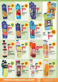 E.leclerc katalog akcije – veljaven od 19.08.2026 | Stran: 17 | Izdelki: Ribez, Gozdni sadeži, Ledeni čaj, Mango