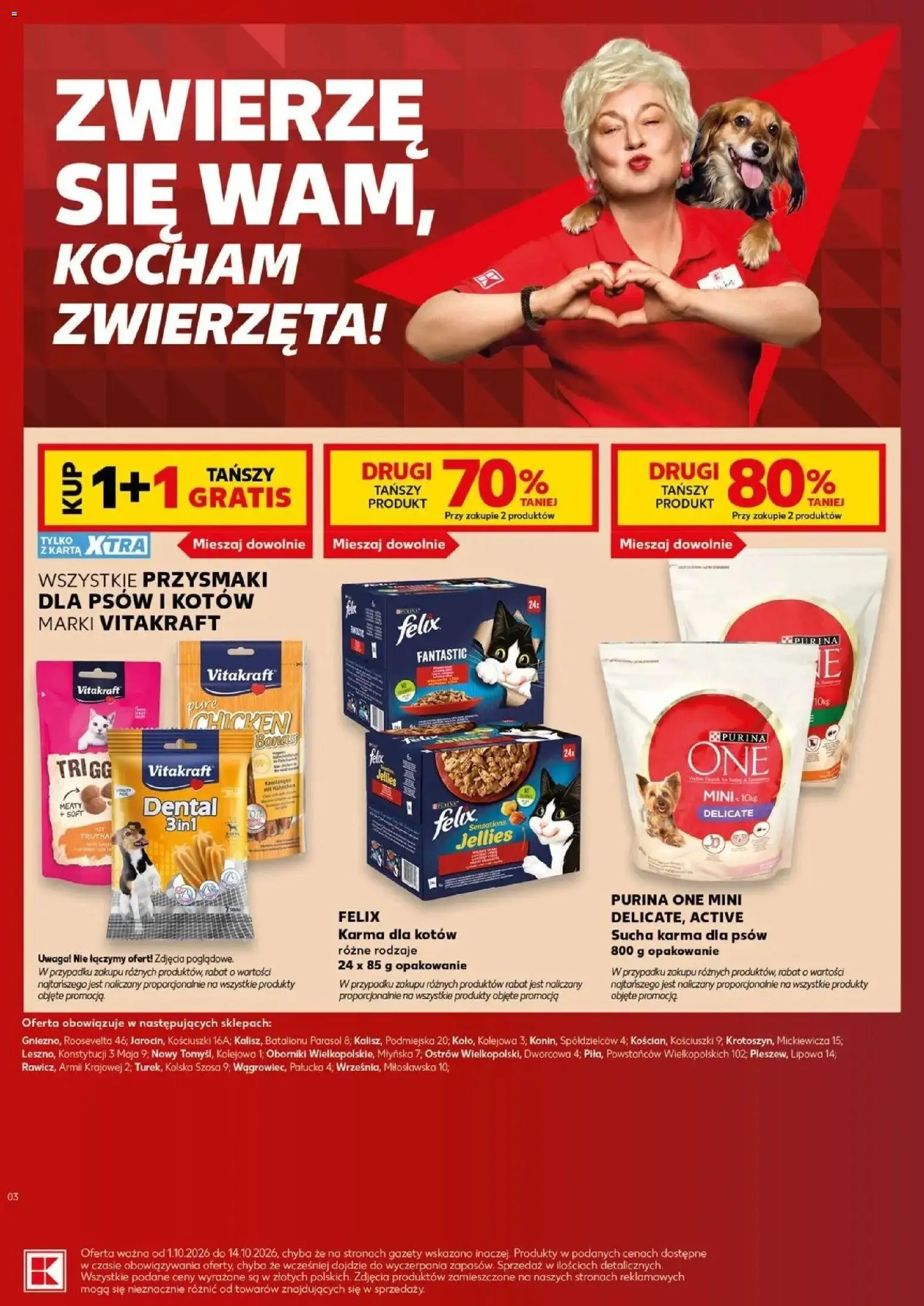 Kaufland gazetka - Zwierzaki od 01.10.2026 - od jutra PDF | Strona: 18 | Produkty: Karta, Gazety, Karma dla psów, Karma