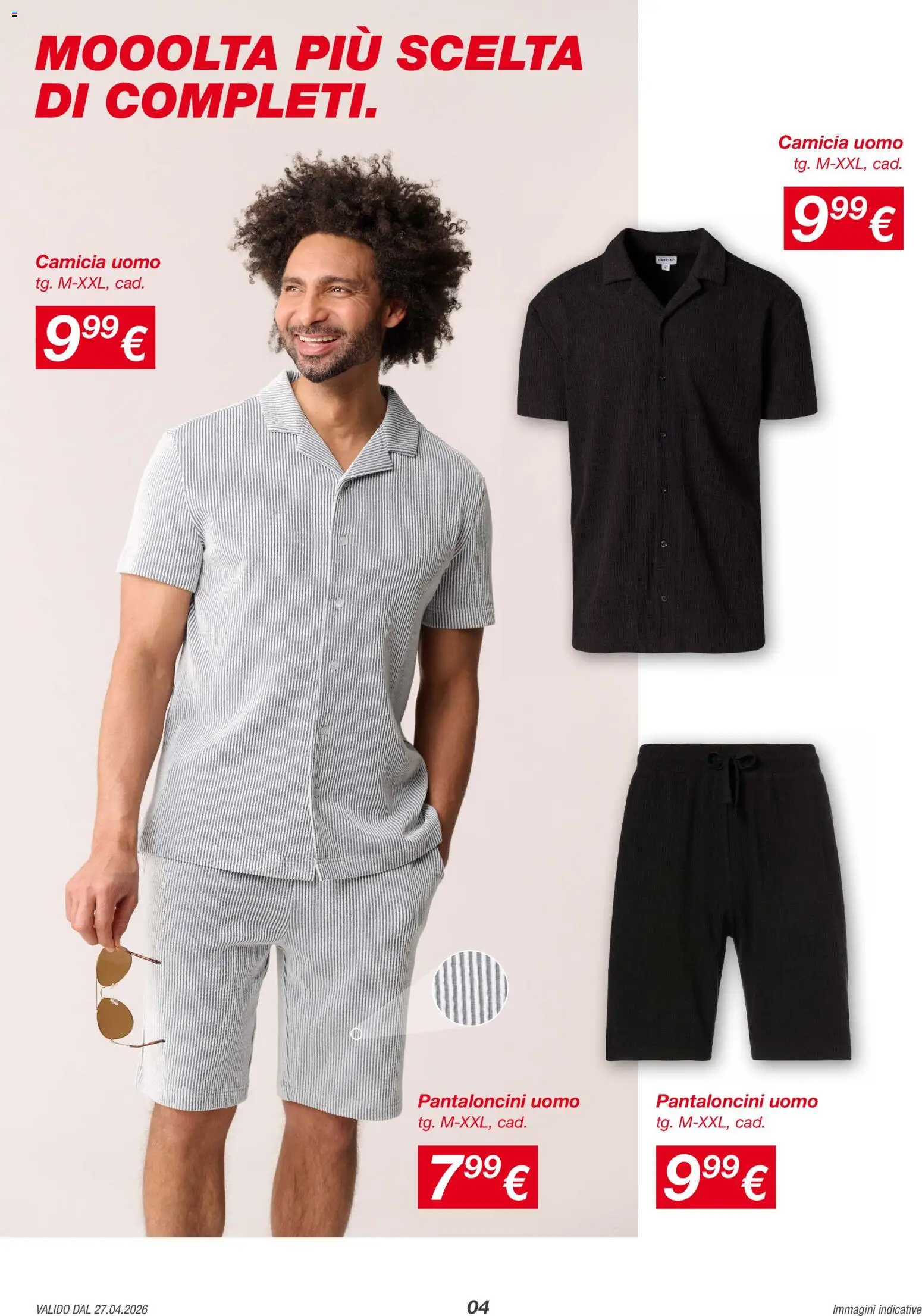 Volantino KiK del 27.04.2026 | Pagina: 4 | Prodotti: Camicia, Pantaloncini