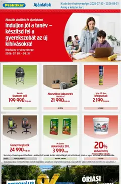 Praktiker akciós újság - amely érvényes a következő dátumtól: 2026.07.30.
