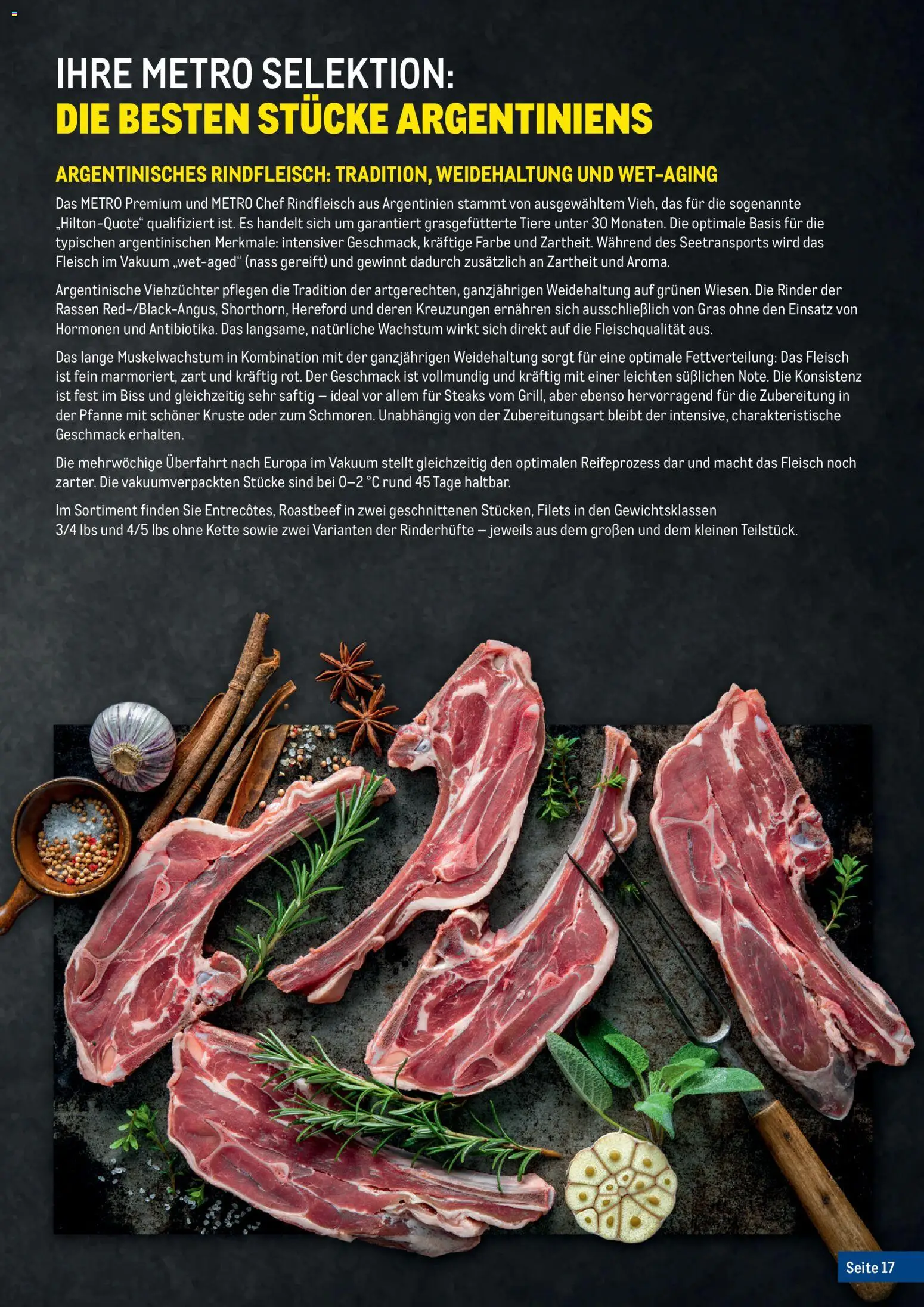 Metro Fleischkatalog gültig ab 20.02.2026 | Seite: 17 | Produkte: Roastbeef, Rindfleisch