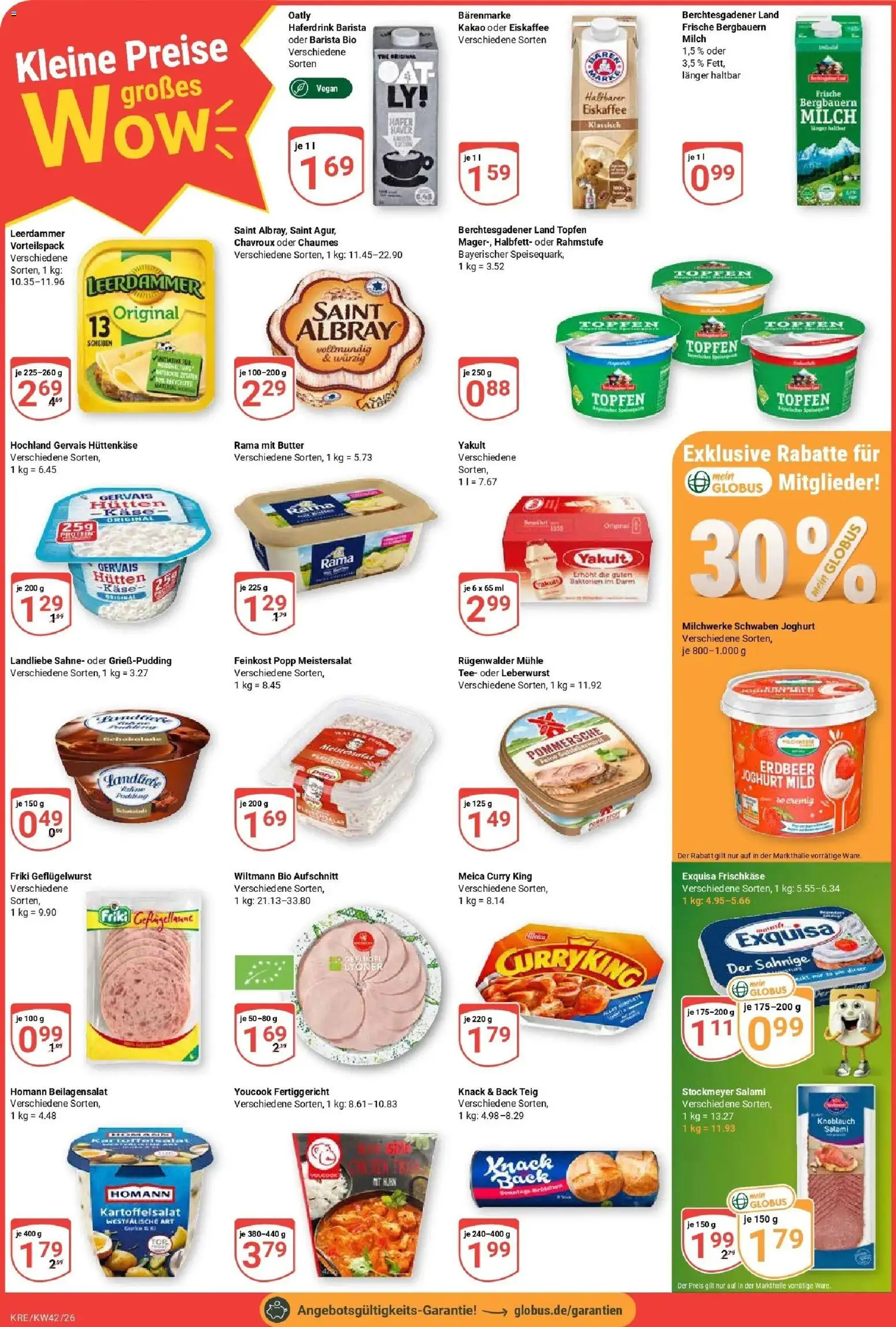 Globus Prospekt Krefeld (ab 12.10.2026) » Angebote online | Seite: 2 | Produkte: Leerdammer, Meica, Exquisa, Hüttenkäse
