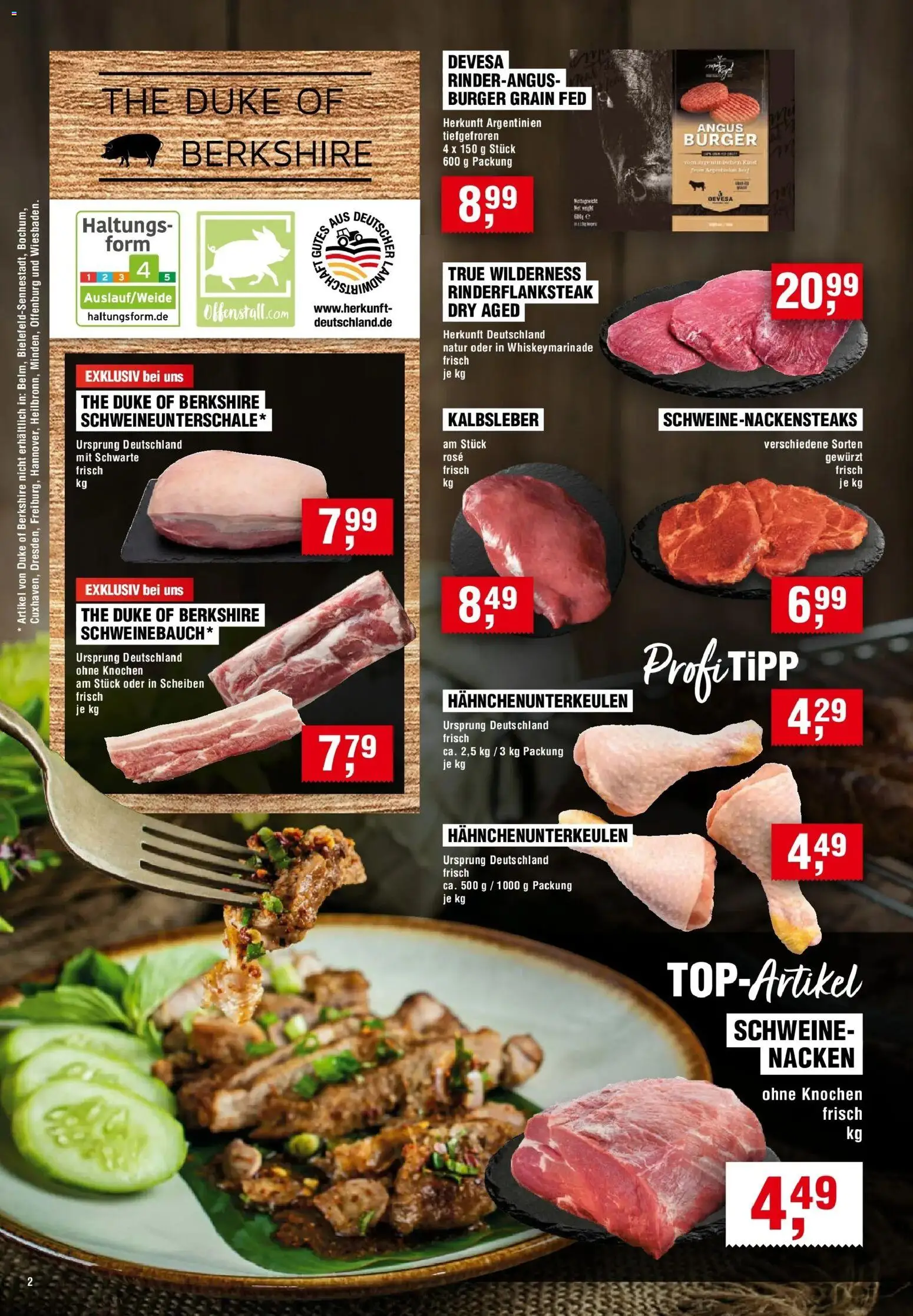 Edeka Prospekt Heilbronn – gültig ab 27.08.2026 | Seite: 2 | Produkte: Burger, Kalbsleber, Lutscher