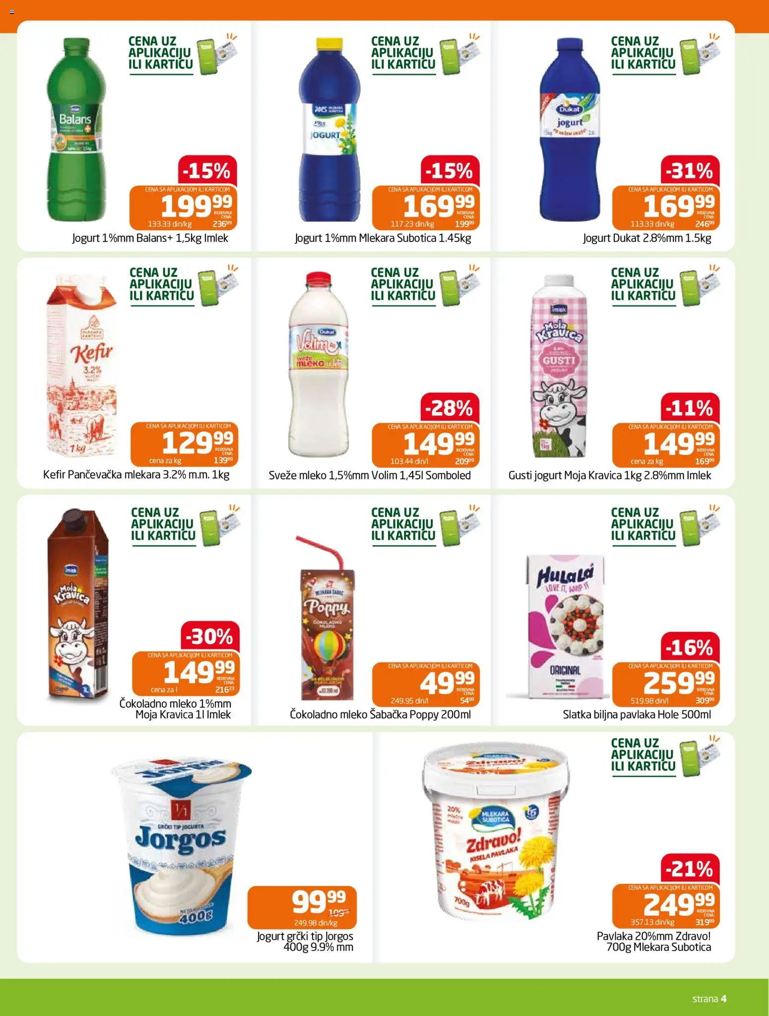 Gomex katalog - važi od 30.09.2026 | Strana: 4 | Proizvode: Kefir, Sveže mleko, Biljna pavlaka, Pavlaka