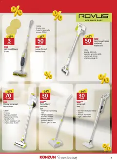 Konzum Top Ponuda Brendova - Pregled kataloga iz trgovine Konzum, vrijedi od 09.10.2026 | Stranica: 9 | Proizvodi: Usisavač, Baterija, Štapni usisavač, Parni čistač