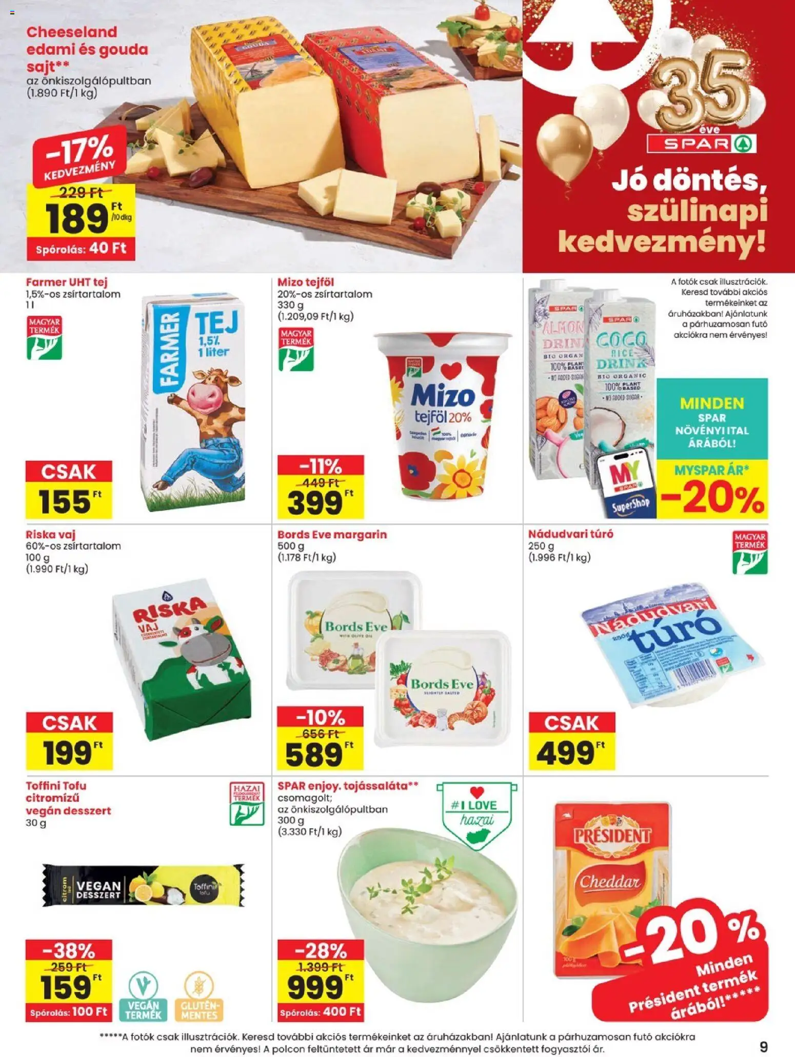 Spar akciós ujság - amely érvényes a következő dátumtól: 2026.08.27. | Oldal: 9
