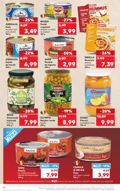 Ofertele Kaufland valabile de la 24.06.2026 | Pagină: 30 | Produse: Mazăre, Ciuperci, Sirop, Castraveți
