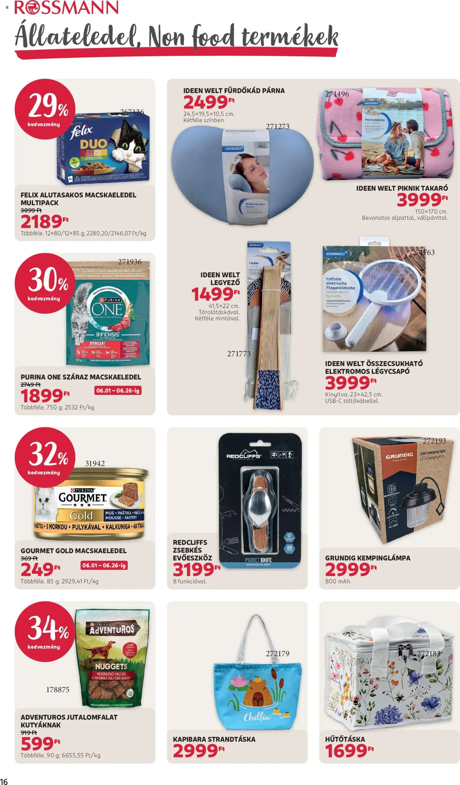 Rossmann akciós ujság - amely érvényes a következő dátumtól: 15.06.2026 | Oldal: 18 | Termékek: Evőeszköz, Strandtáska, Nuggets, Hűtőtáska