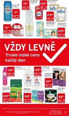 Náhled letáku Tesco leták - Hypermarket od 15.07.2026 | Strana: 9 | Produkty: Deodorant, Voda, Pampers, Old Spice
