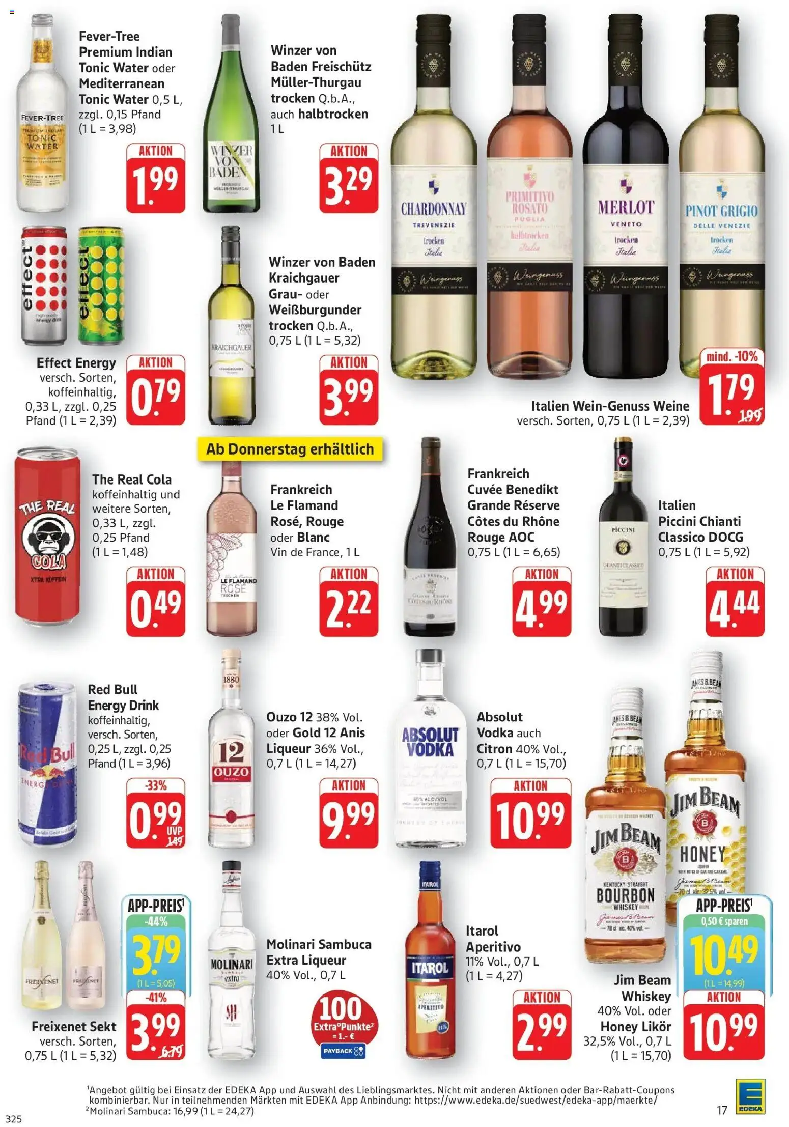 Edeka Prospekt Walldorf (ab 31.08.2026) » Angebote Online | Seite: 17 | Produkte: Jim beam, Red bull, Rouge, Bourbon