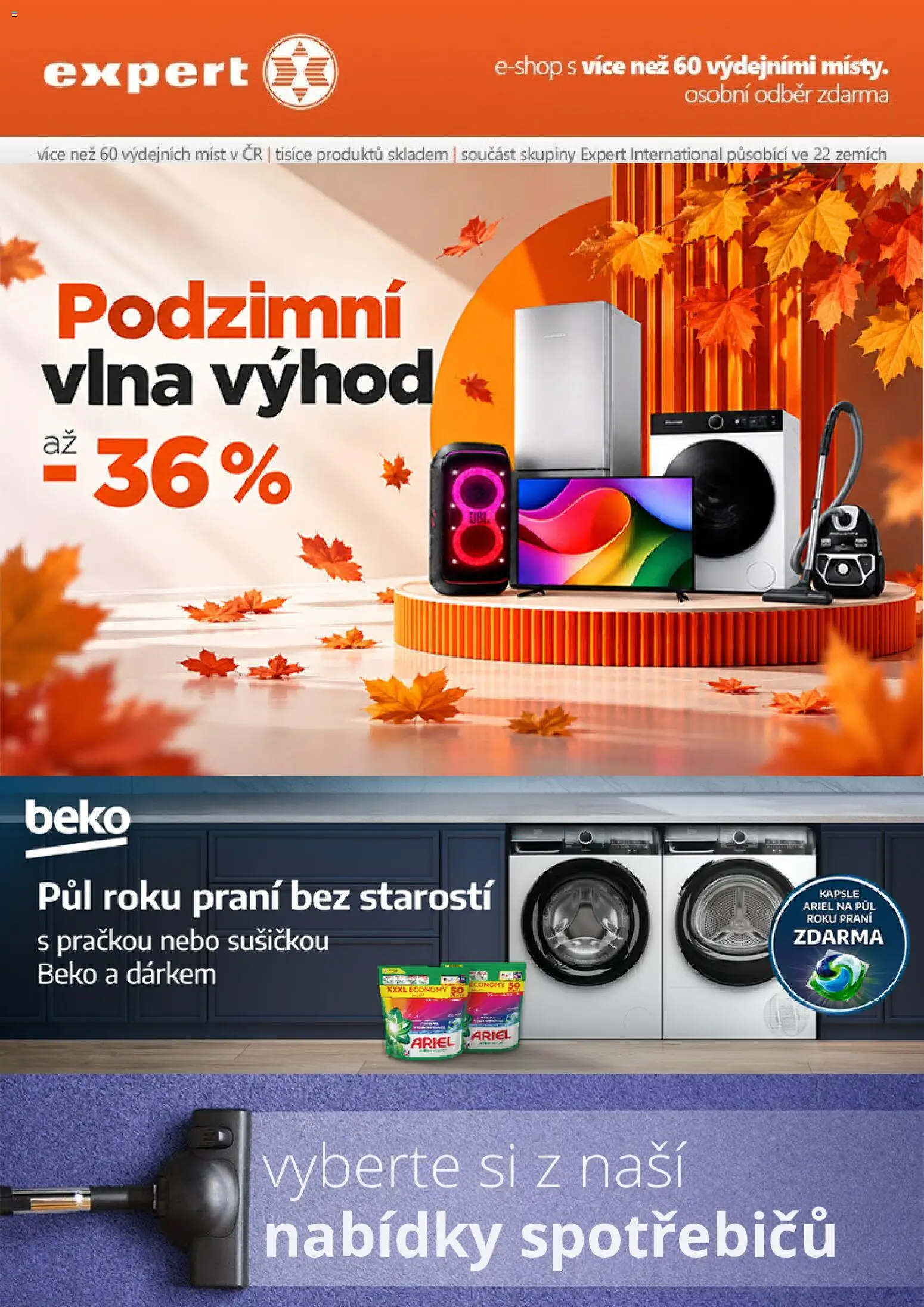 Expert elektro leták od 07.10.2026 | Strana: 1 | Produkty: Kapsle, Ariel