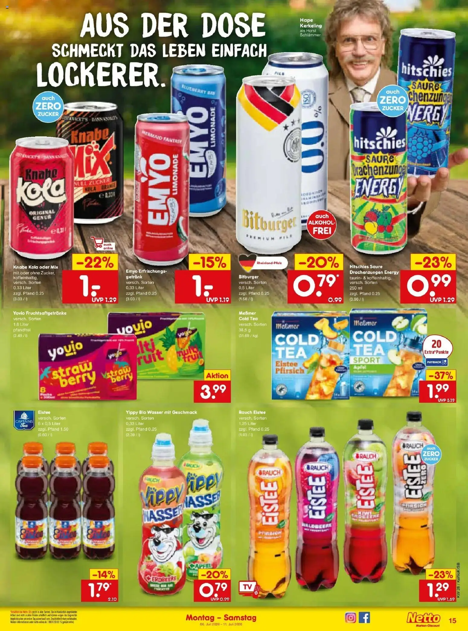 Netto Marken-Discount - Netto: Wochenangebote – gültig ab 05.07.2026 | Seite: 21 | Produkte: Messmer, Limonade, Wasser, Pfirsich