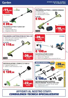 Anteprima del volantino Eurobrico volantino valido a partire dal 16.04.2026 | Pagina: 3 | Prodotti: Zaino, Decespugliatore, Disco, Batteria