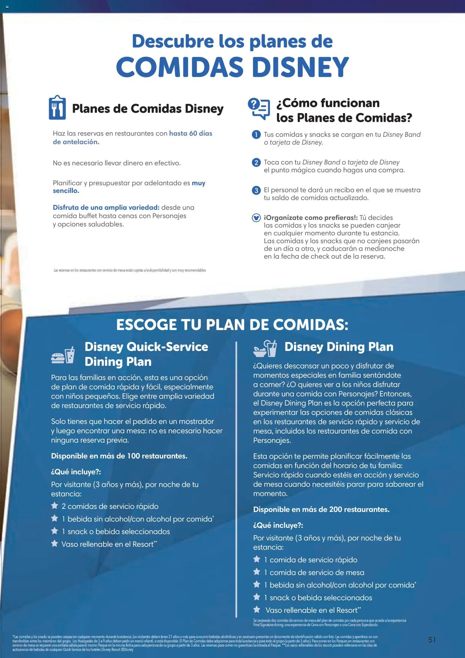 Viajes El Corte Inglés Folleto Walt Disney World │ válido desde el 03/12/2025 | Página: 51 | Productos: Snacks, Bebidas, Mesa, Alcohol