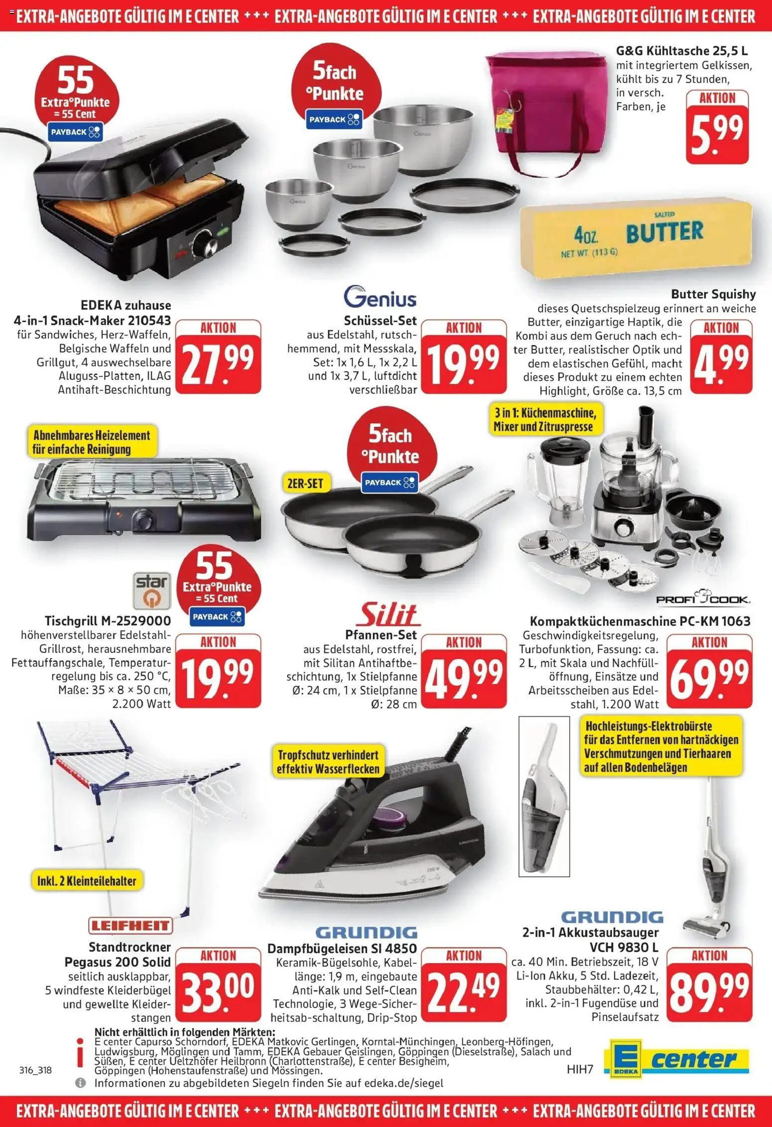 Edeka prospekt Göppingen – gültig ab 13.07.2026 | Seite: 31 | Produkte: Mixer, Butter, Kleiderbügel, Waffeln