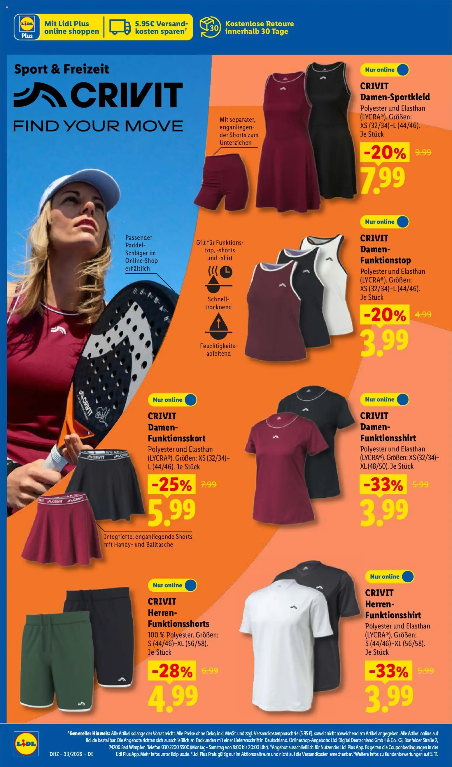 Lidl Prospekt – gültig ab 10.08.2026 | Seite: 36 | Produkte: Shirt, Top, Bad, Telefon