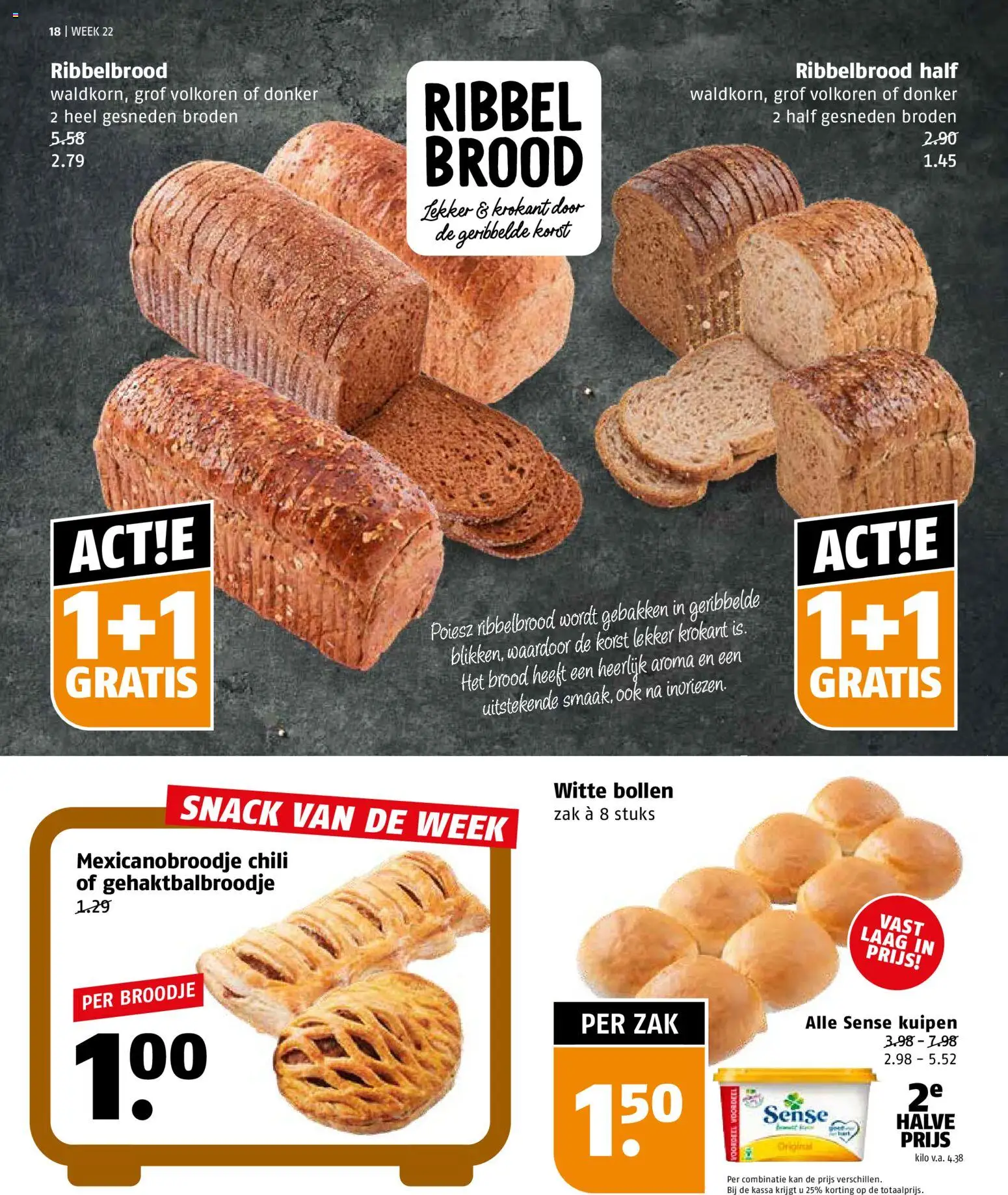 {H1} | Pagina: 18 | Producten: Brood, Kan, Zak, Broodje