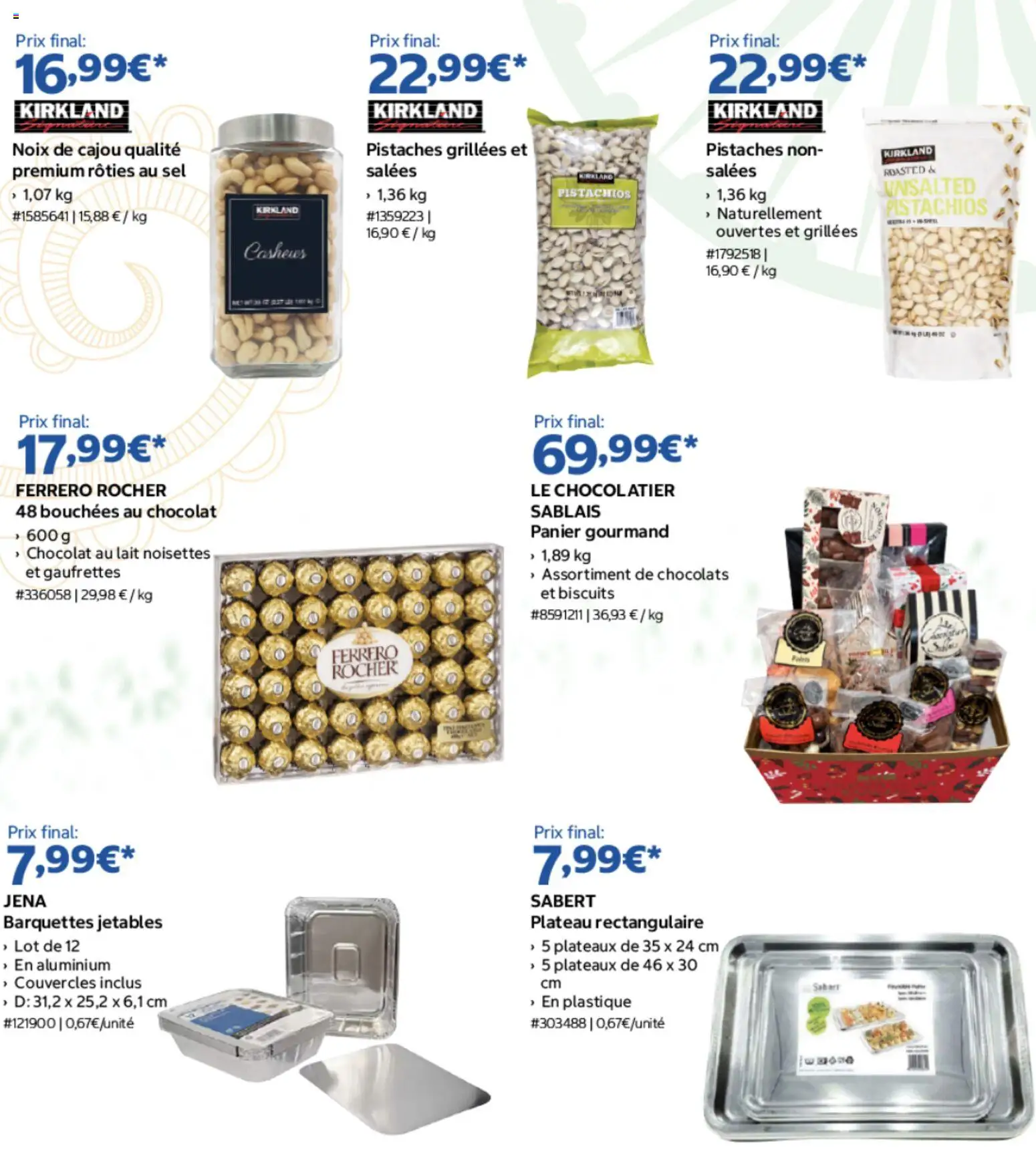 {H1} | Page: 3 | Produits: Plateau, Assortiment de chocolats, Chocolat, Noix