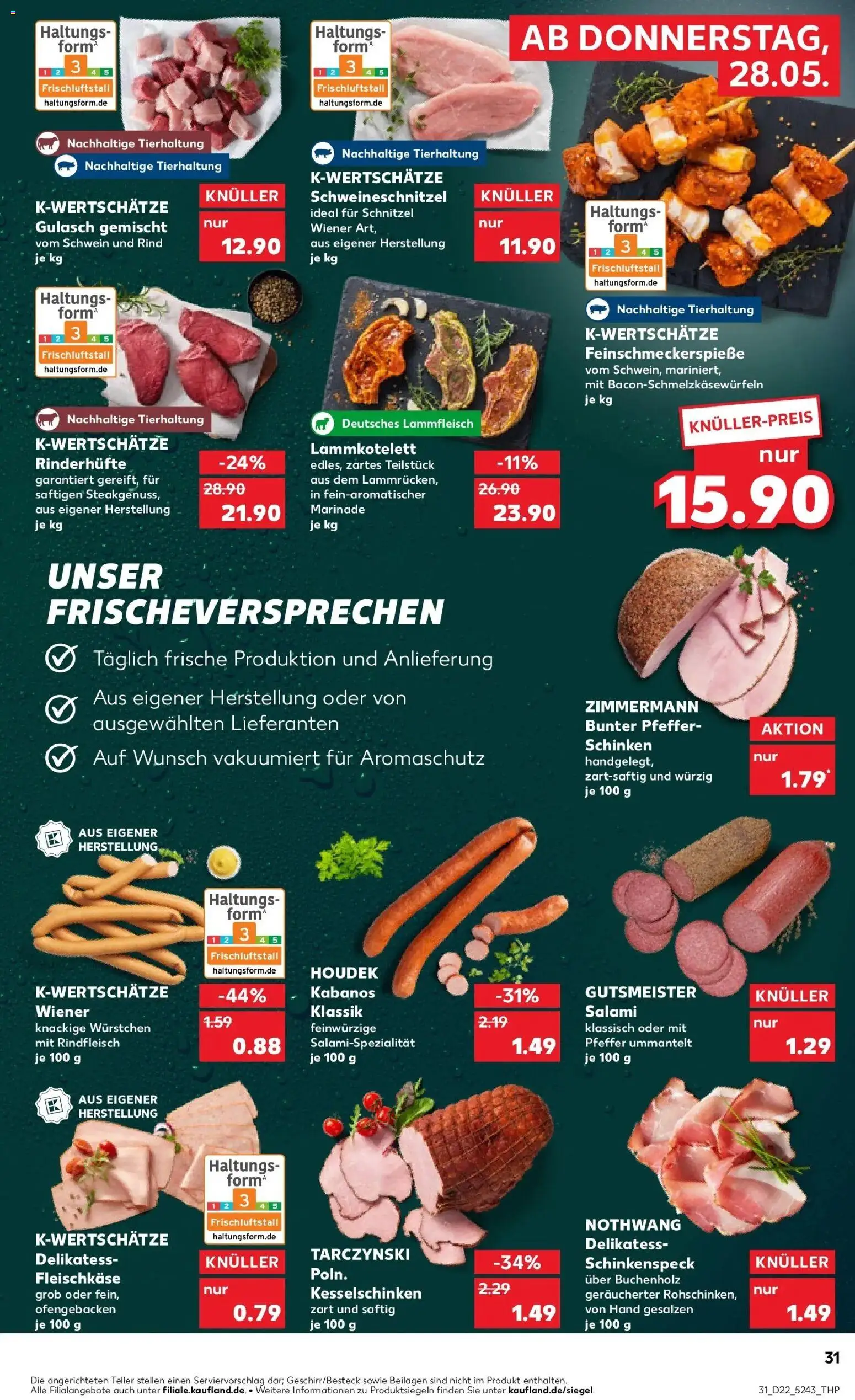 Kaufland Prospekt Alzey – gültig ab 26.05.2026 | Seite: 36 | Produkte: Pfeffer, Salami, Schinken, Rindfleisch