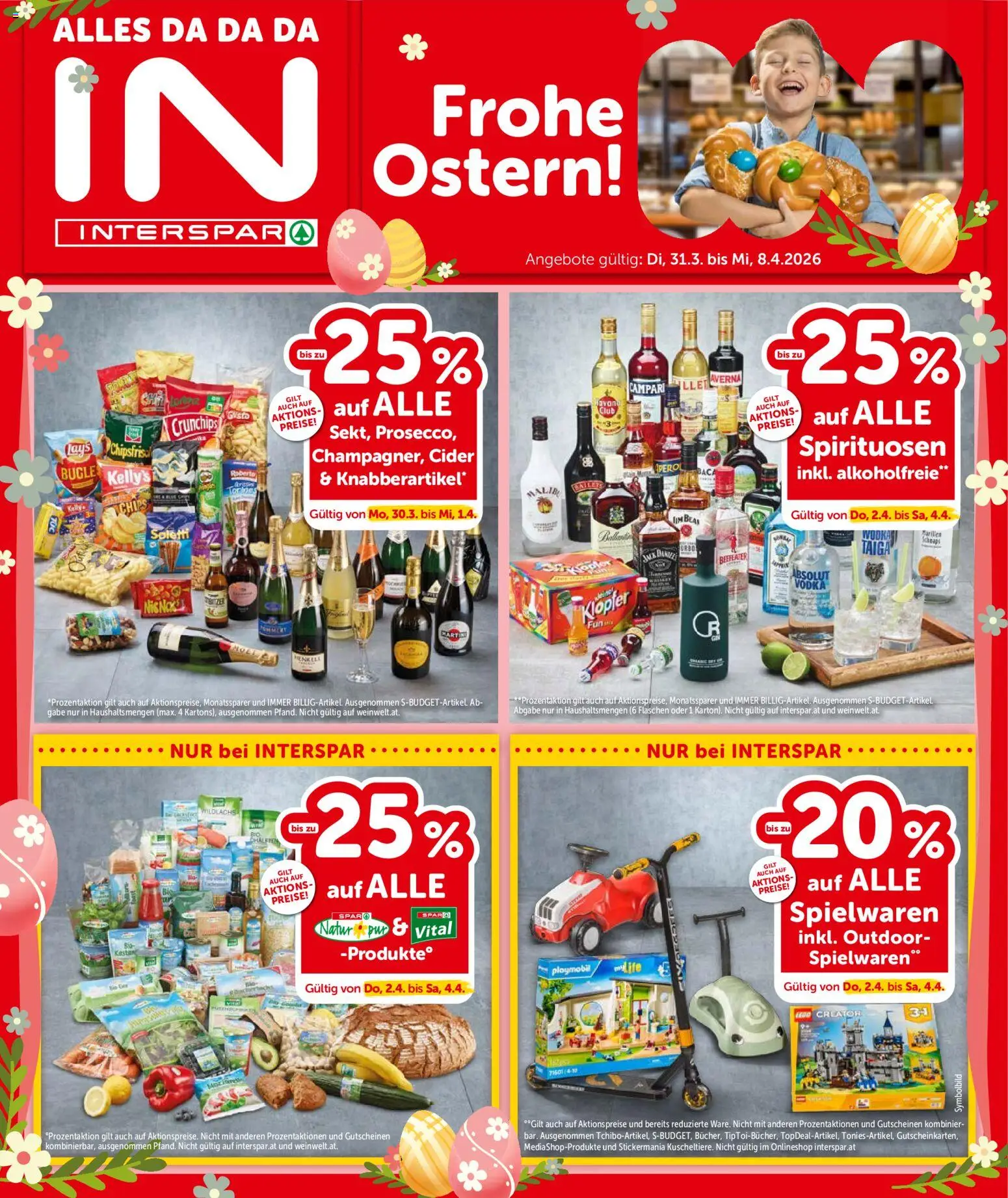 Interspar Flugblatt- Wien gültig ab 31.03.2026 | Seite: 1 | Produkte: Chips, Wodka, Campari
