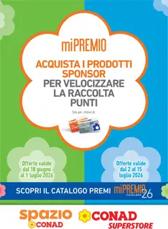 Anteprima del volantino Conad volantino Superstore Mi Premio Piemonte valido a partire dal 18.06.2026