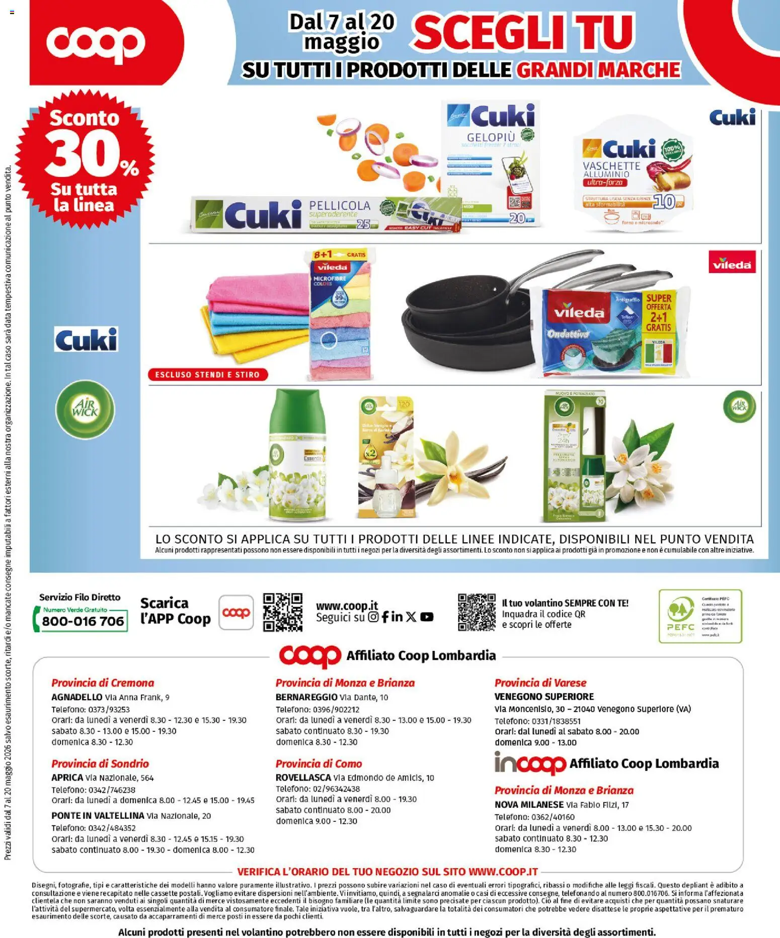 Volantino COOP del 07.05.2026 | Pagina: 12 | Prodotti: Tè, Forno, Pellicola, Alluminio