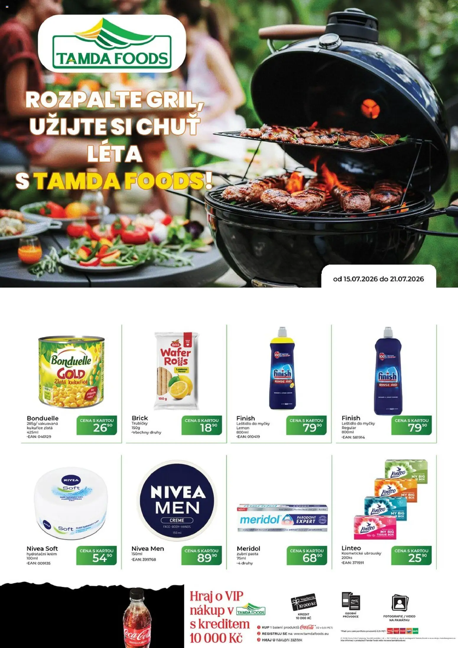 Tamda Foods leták od 15.07.2026 | Strana: 1 | Produkty: Trubičky, Krém, Video, Body