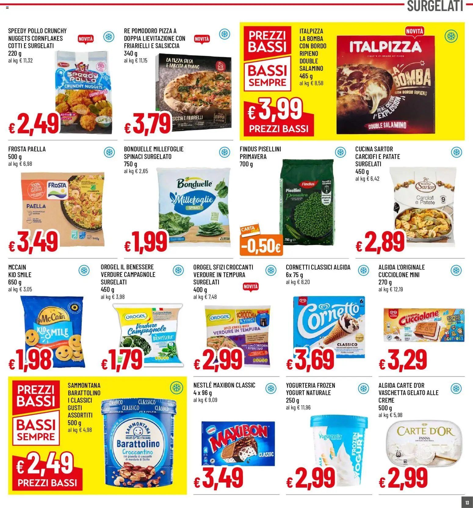 Volantino Famila del 18.06.2026 | Pagina: 13 | Prodotti: Pollo, Gelato, Friarielli, Aperitivo