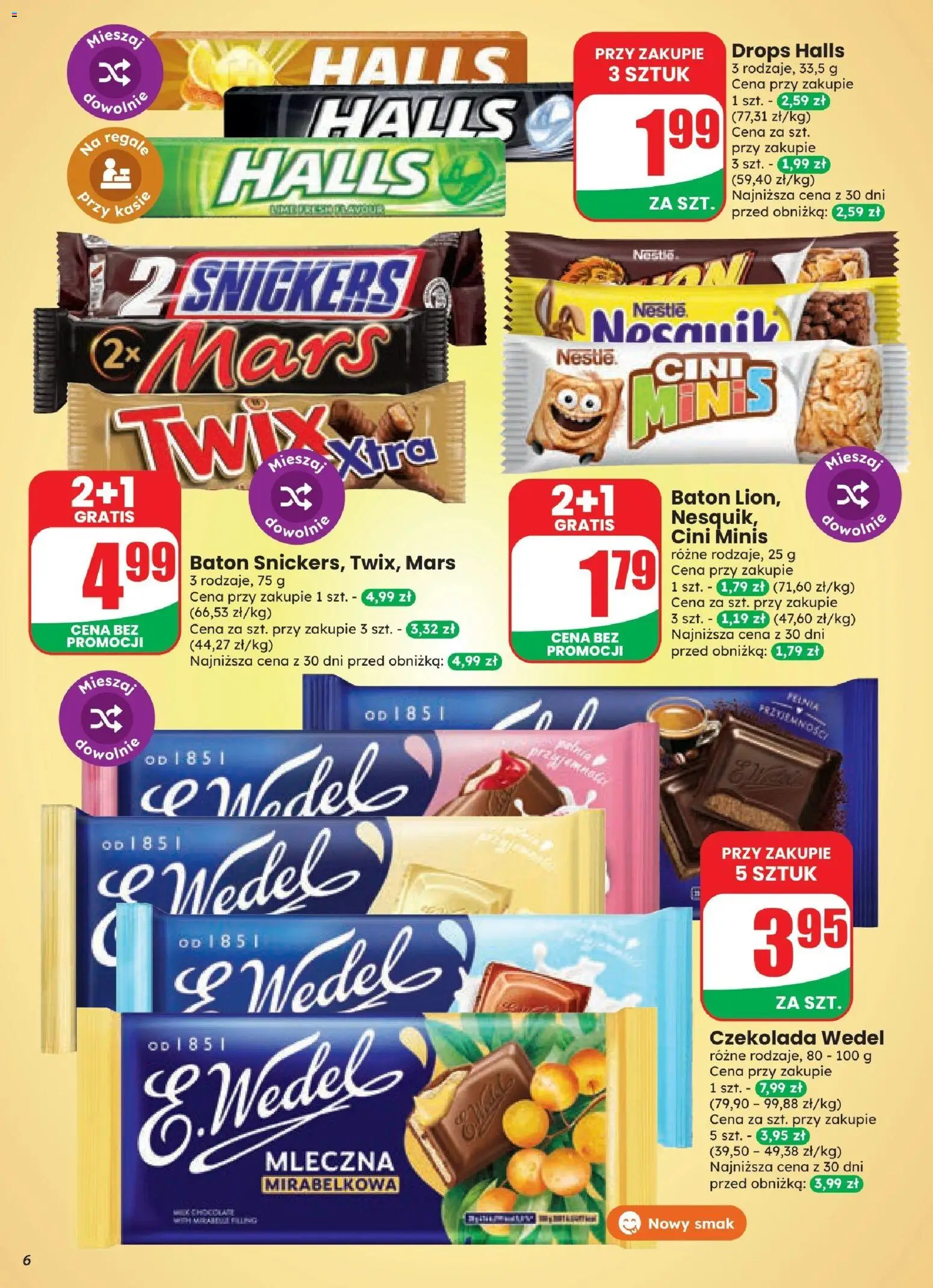 Dino gazetka od 21.10.2026 | Strona: 6 | Produkty: Cini Minis, Baton, Czekolada, Czekolada wedel