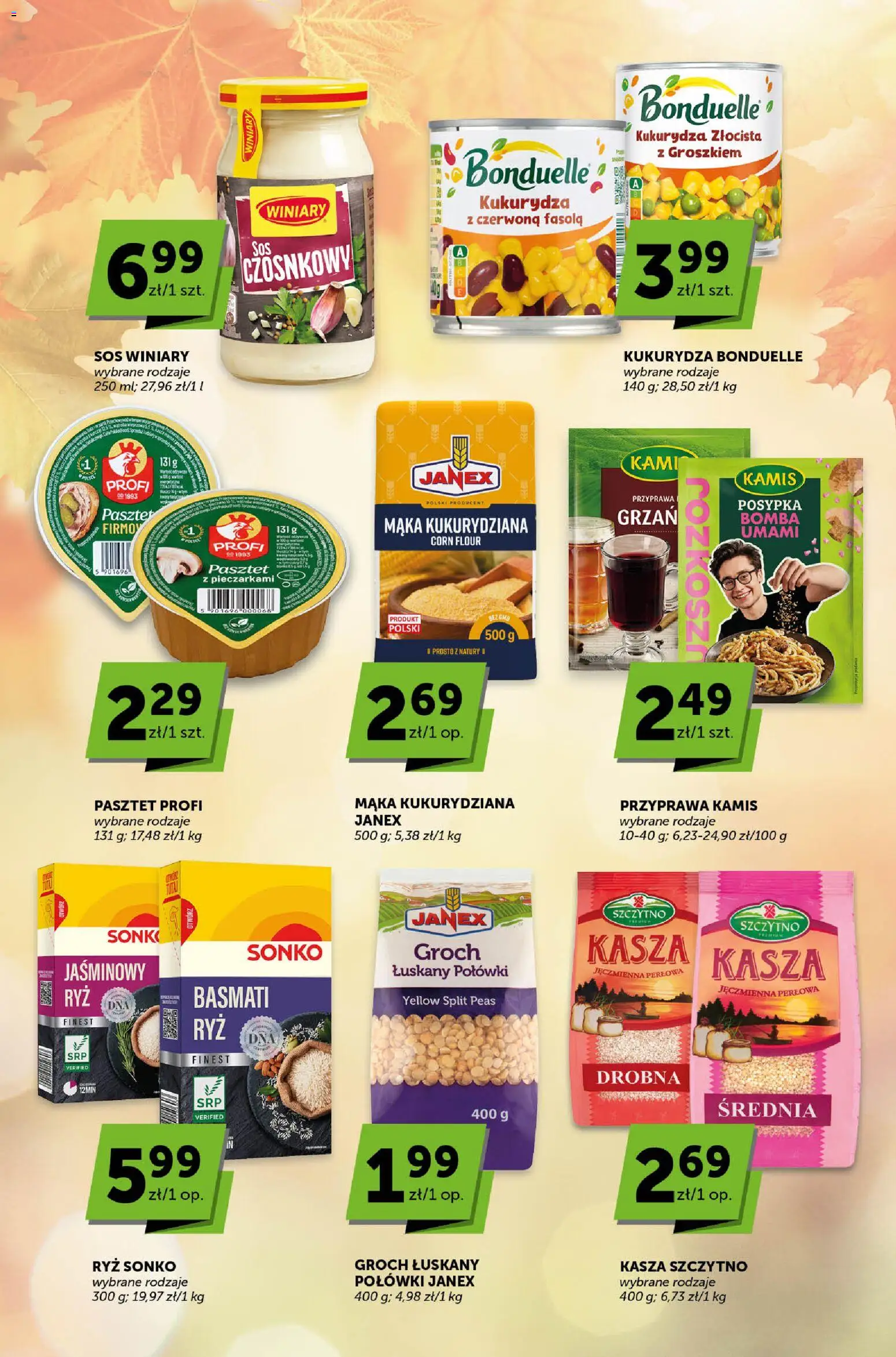 Euro Sklep gazetka - Sprawdź, co więcej od 15.10.2026 | Strona: 5 | Produkty: Czerwona fasola, Pasztet, Ryż, Sos