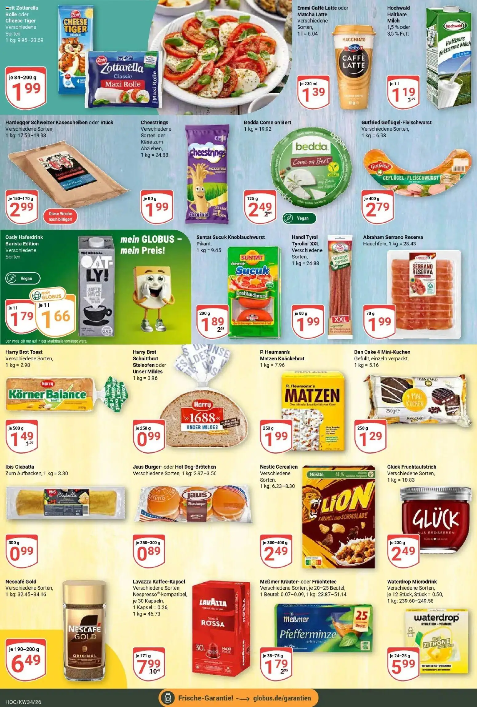 Globus Prospekt Hockenheim (ab 17.08.2026) » Angebote online | Seite: 13 | Produkte: Lavazza, Milch, Messmer, Burger